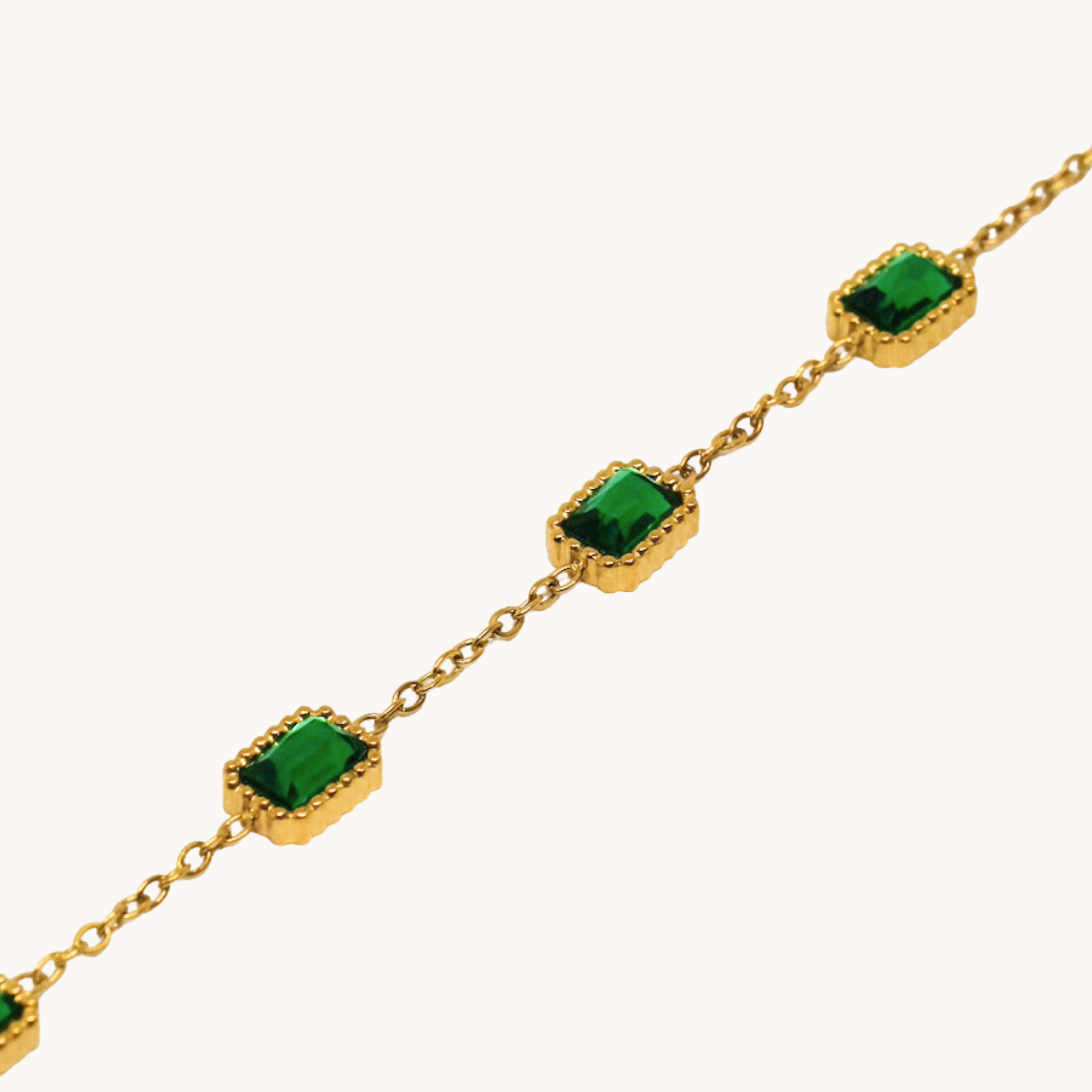 BRACCIALE ZIRCONI VERDI