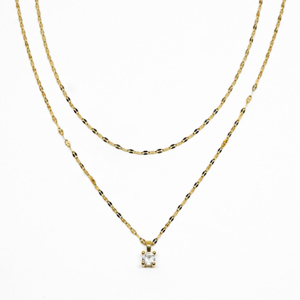 DOPPIA COLLANA ZIRCONE