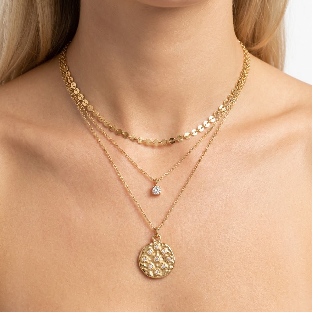 TRIPLA COLLANA AURA STARLIGHT