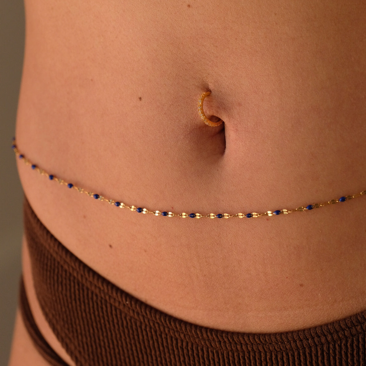 BODY CHAIN ORO/BLU - Regolabile