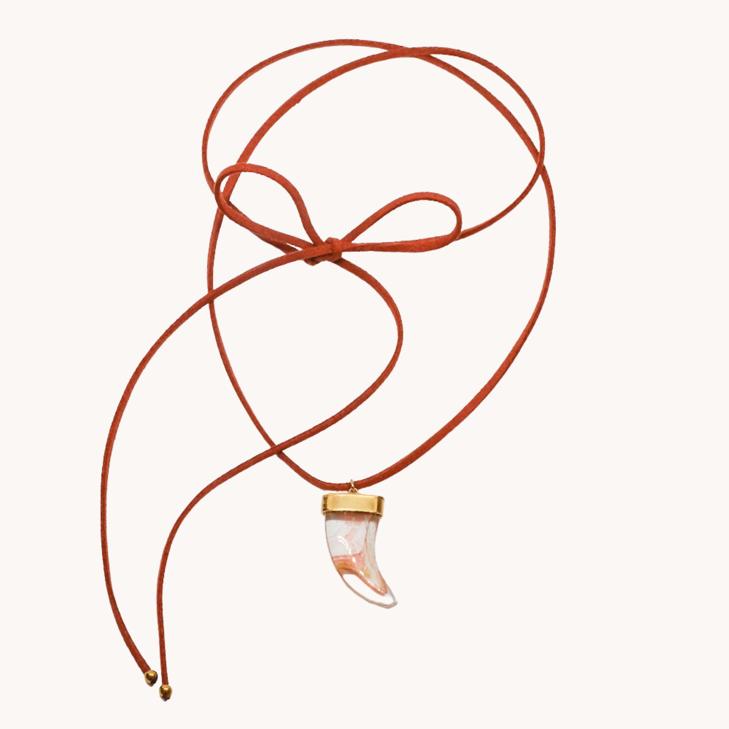 CHOKER FILO SCAMOSCIATO CORNO