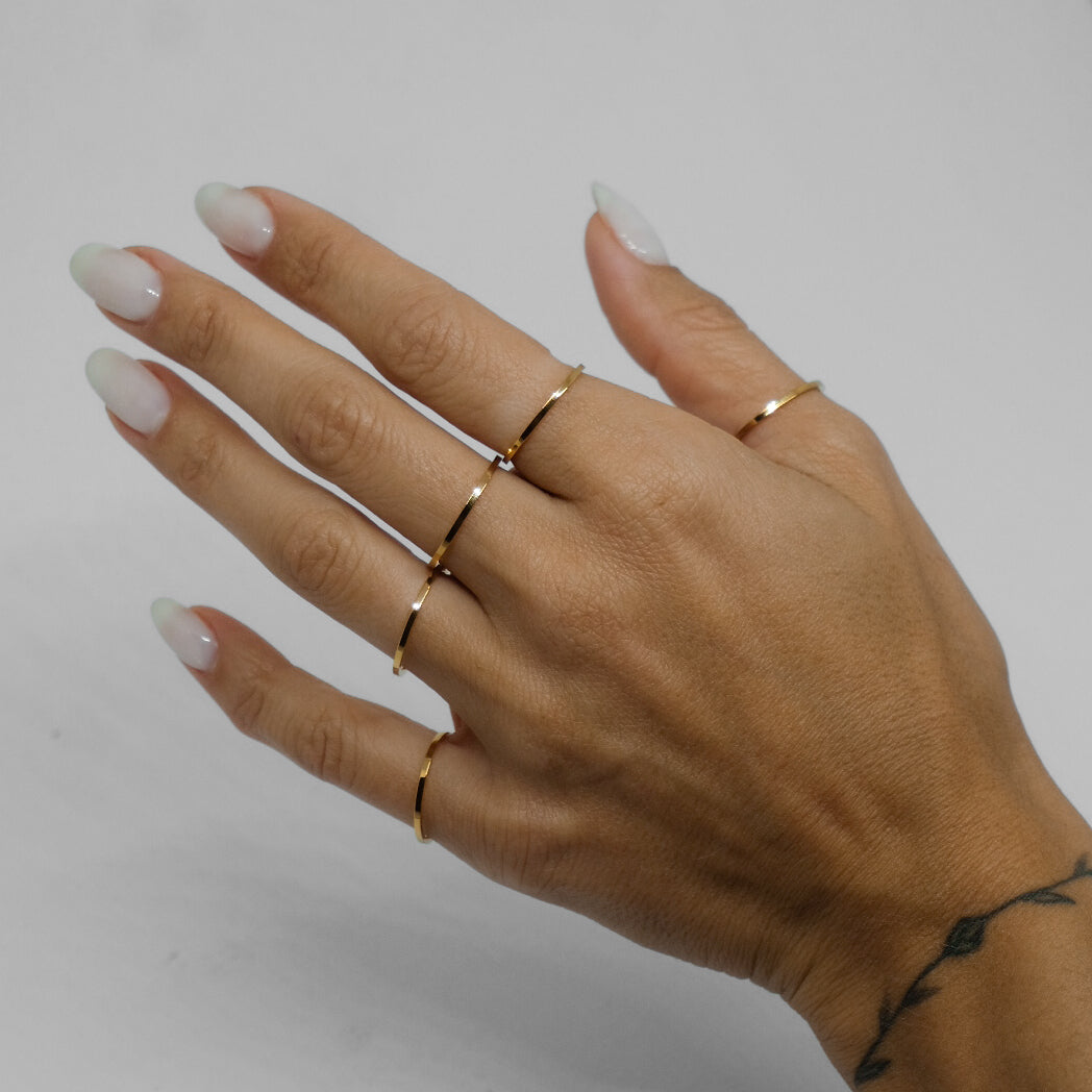 SET 5 ANELLI SOTTILI