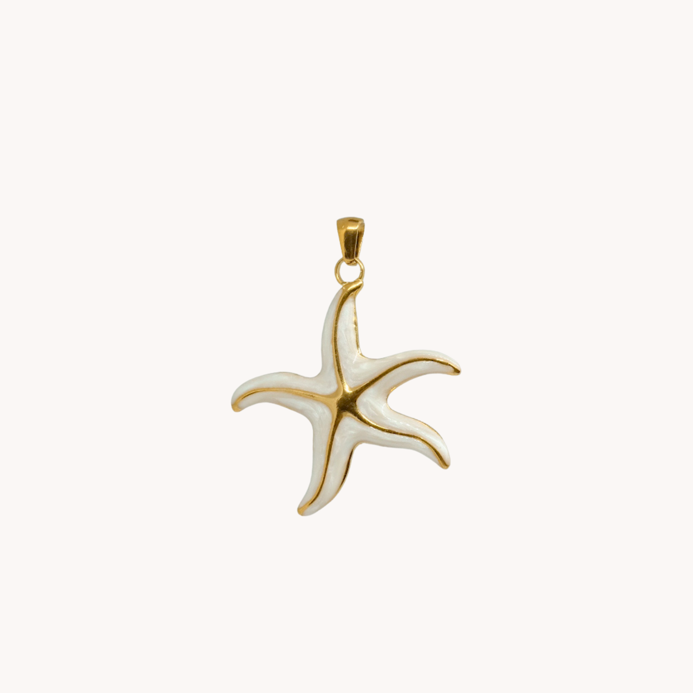 CIONDOLO STELLA MARINA BIANCA