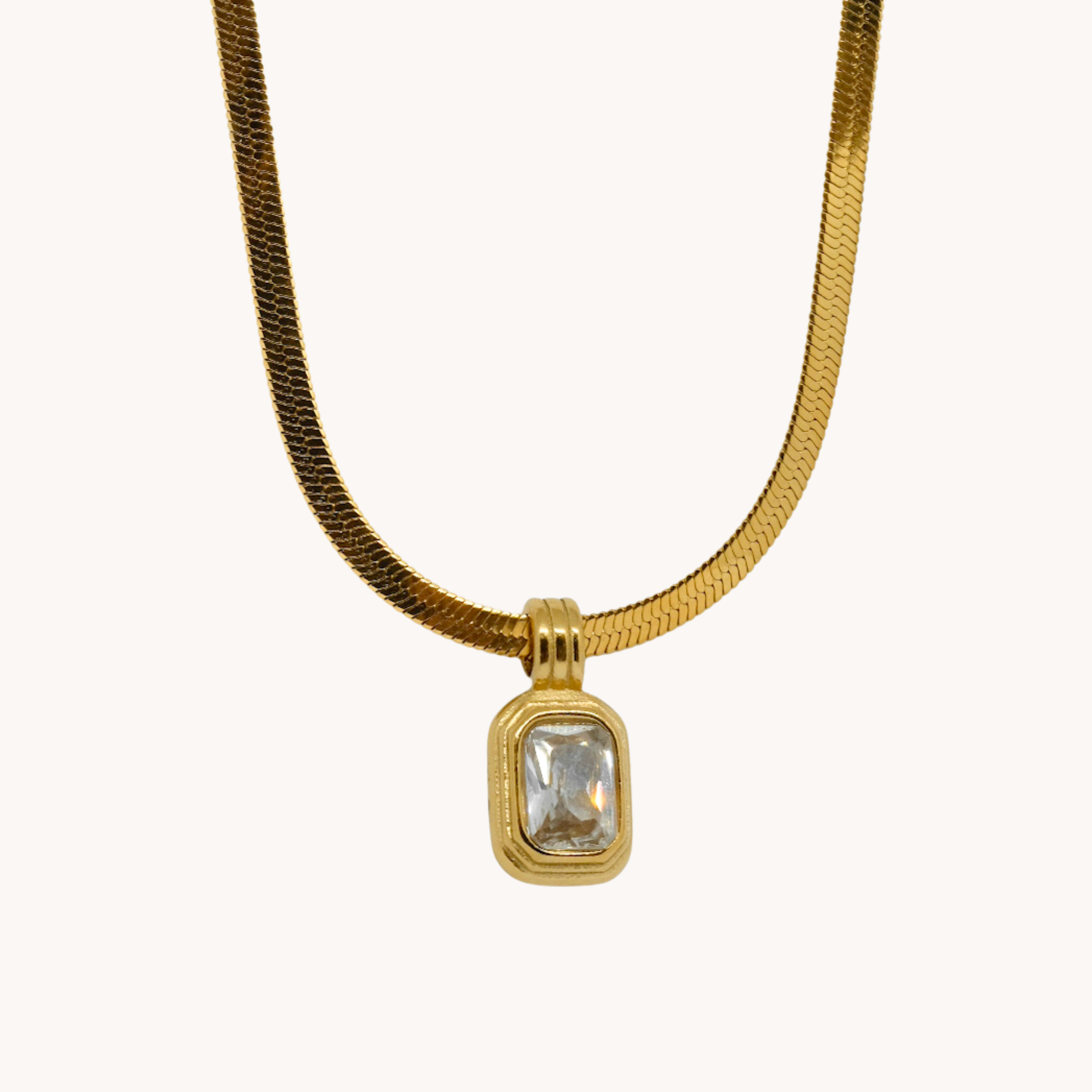 COLLANA SNAKE CON ZIRCONE