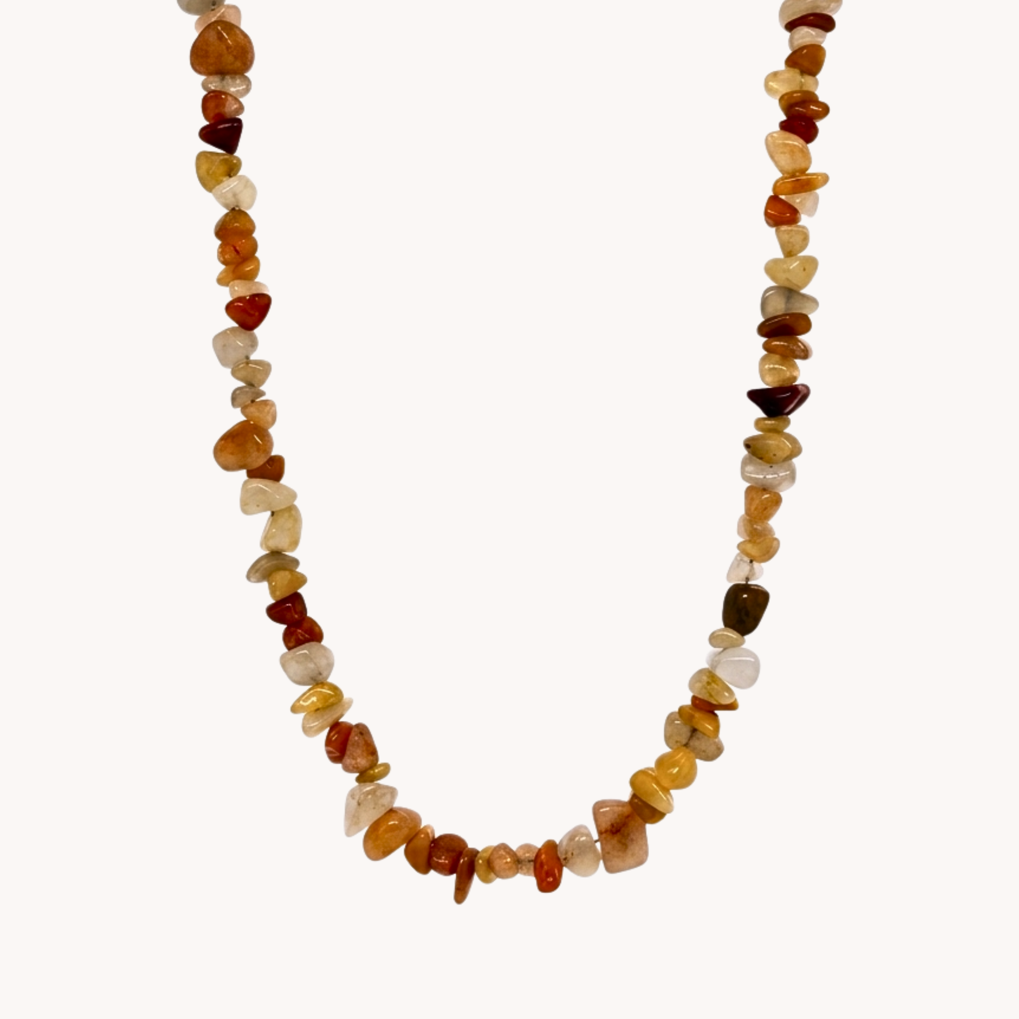 GIROCOLLO AGATE CHIPS - collana corta di pietre dure naturali a scaglie in acciaio oro o argento