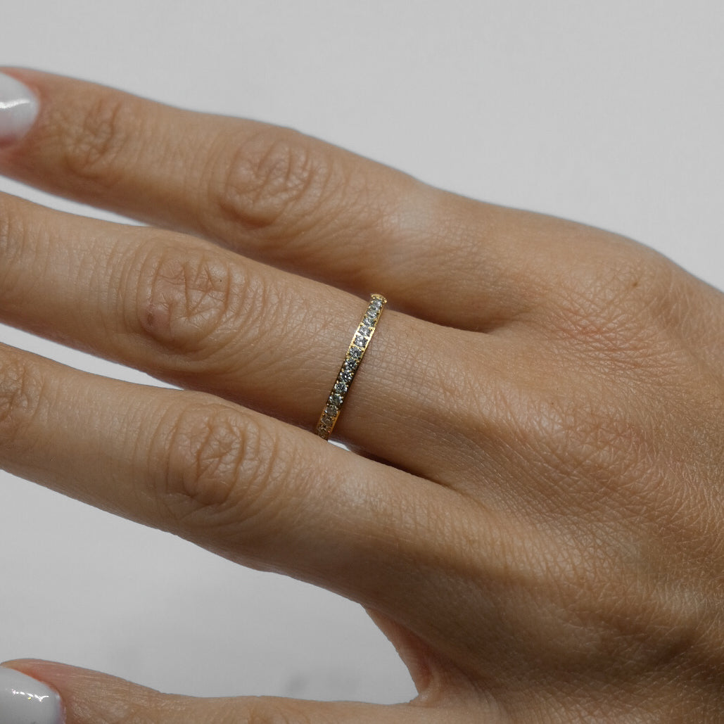 ANELLO VERETTA ZIRCONATA MINI