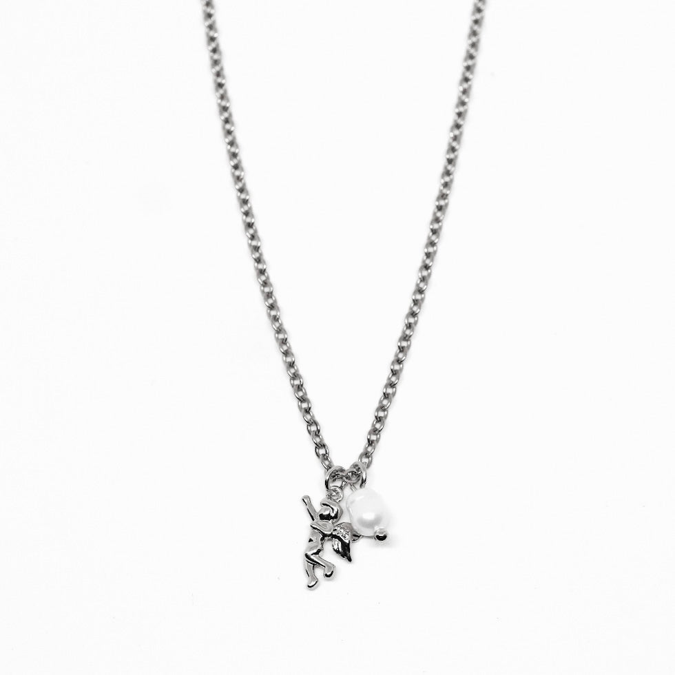 COLLANA ANGELO E PERLA