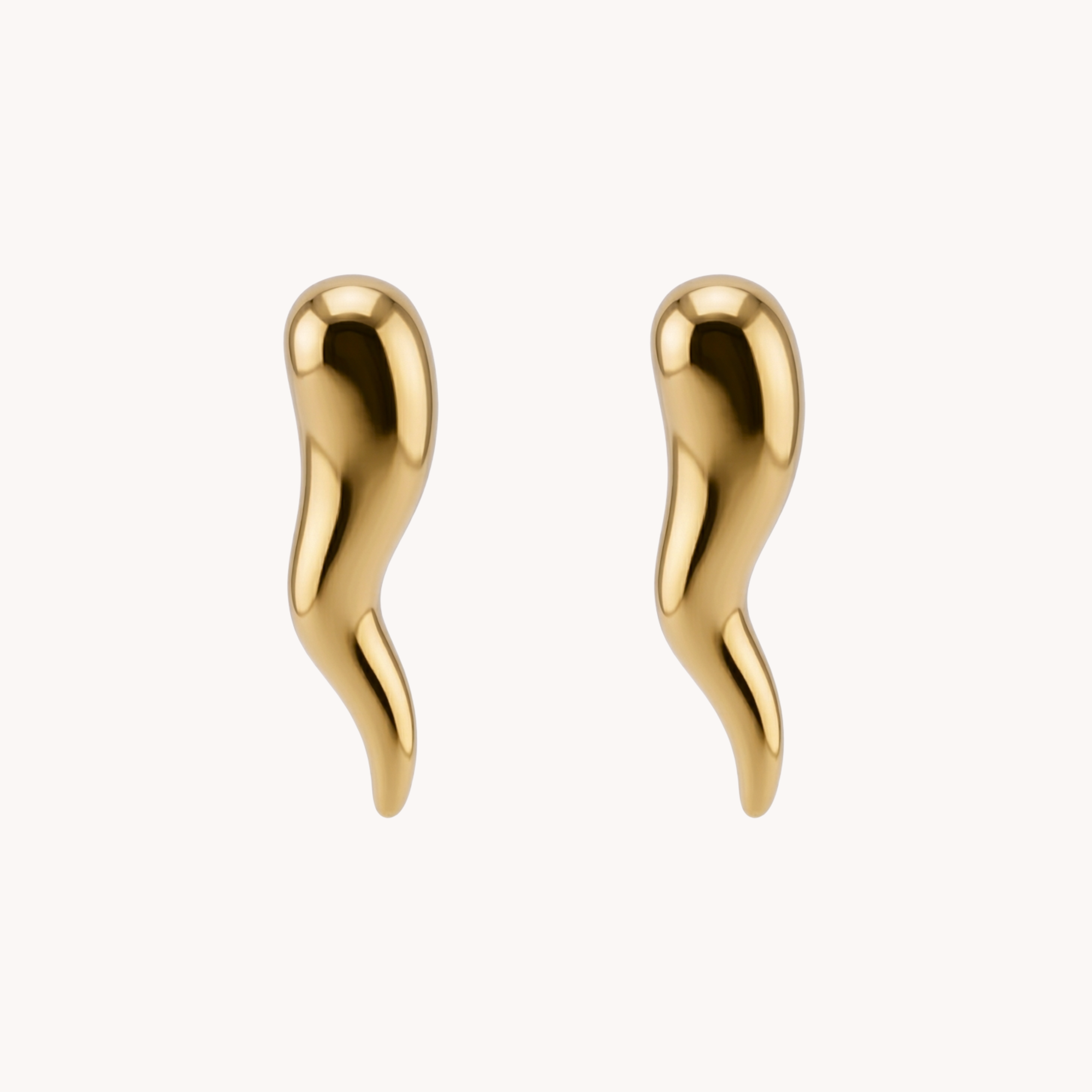 COPPIA ORECCHINI CORNETTI