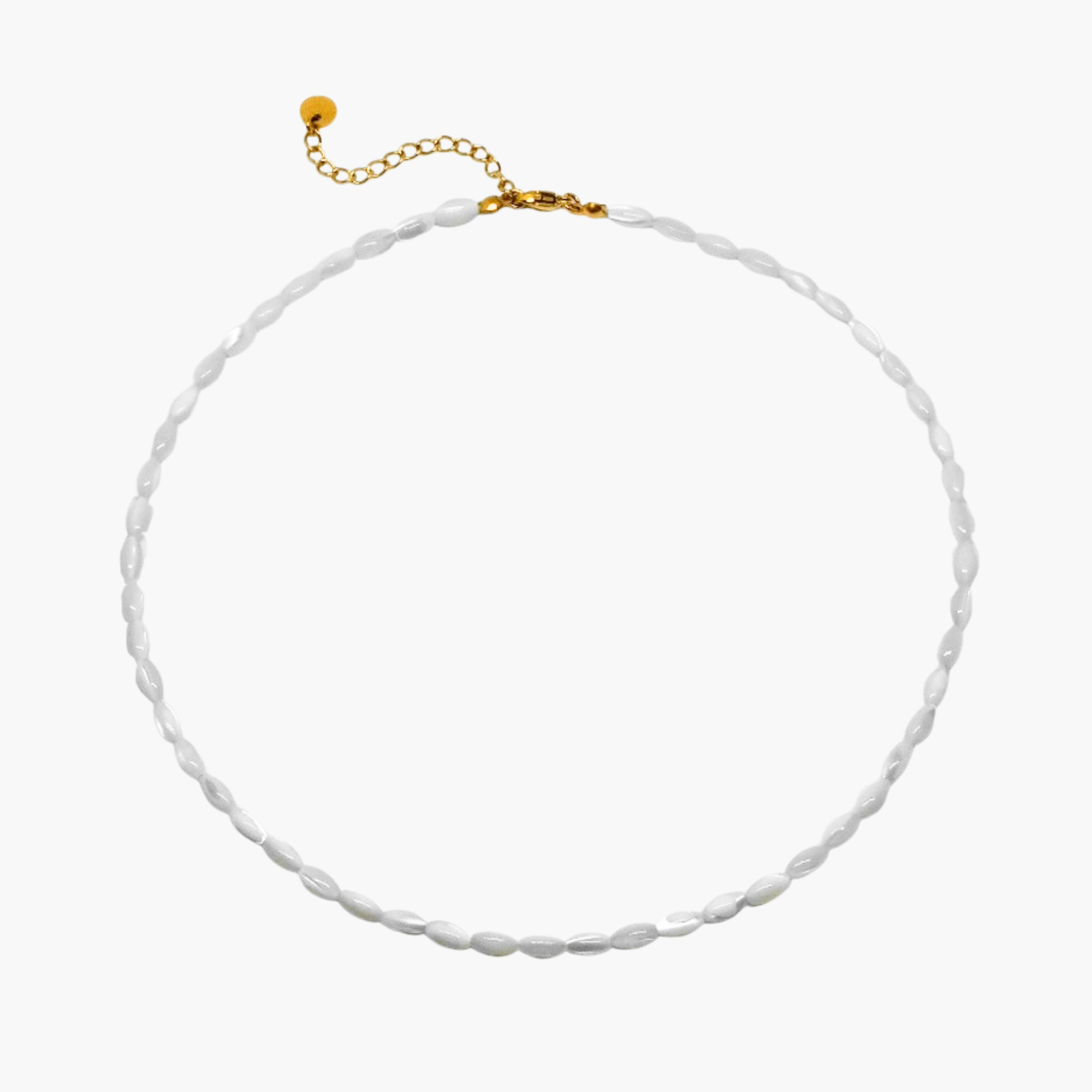 GIROCOLLO PERLINE BIANCHE