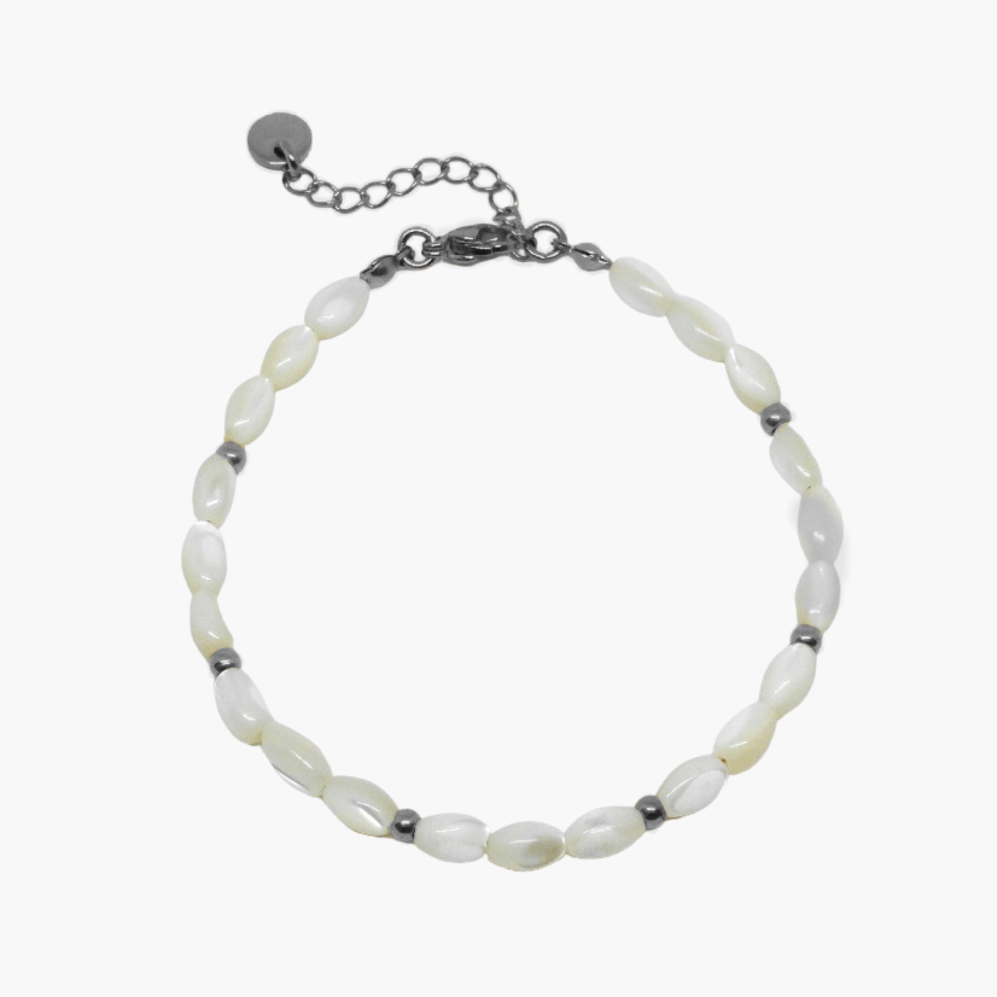 BRACCIALE PERLINE OVALI