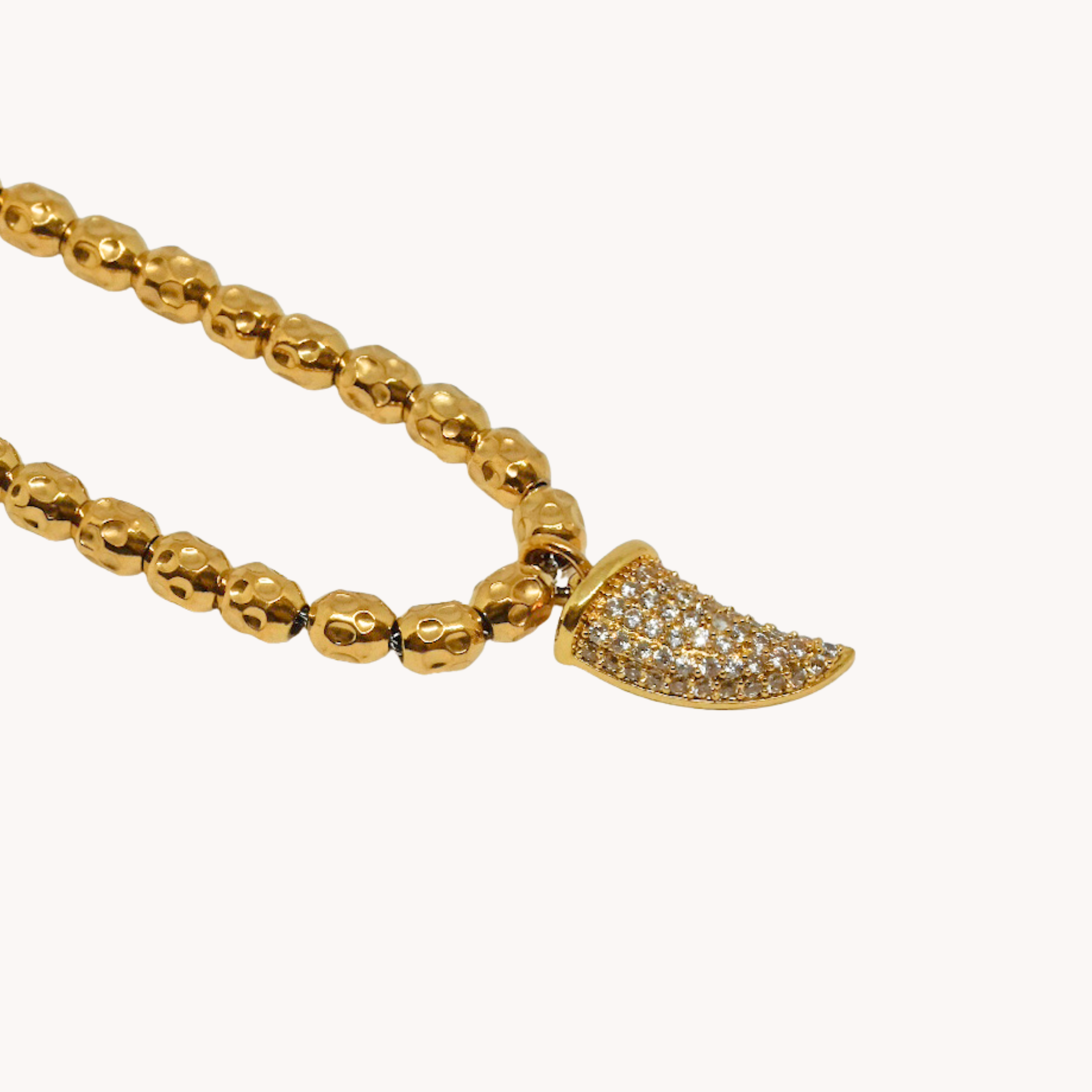 BRACCIALE PERLINE CORNO