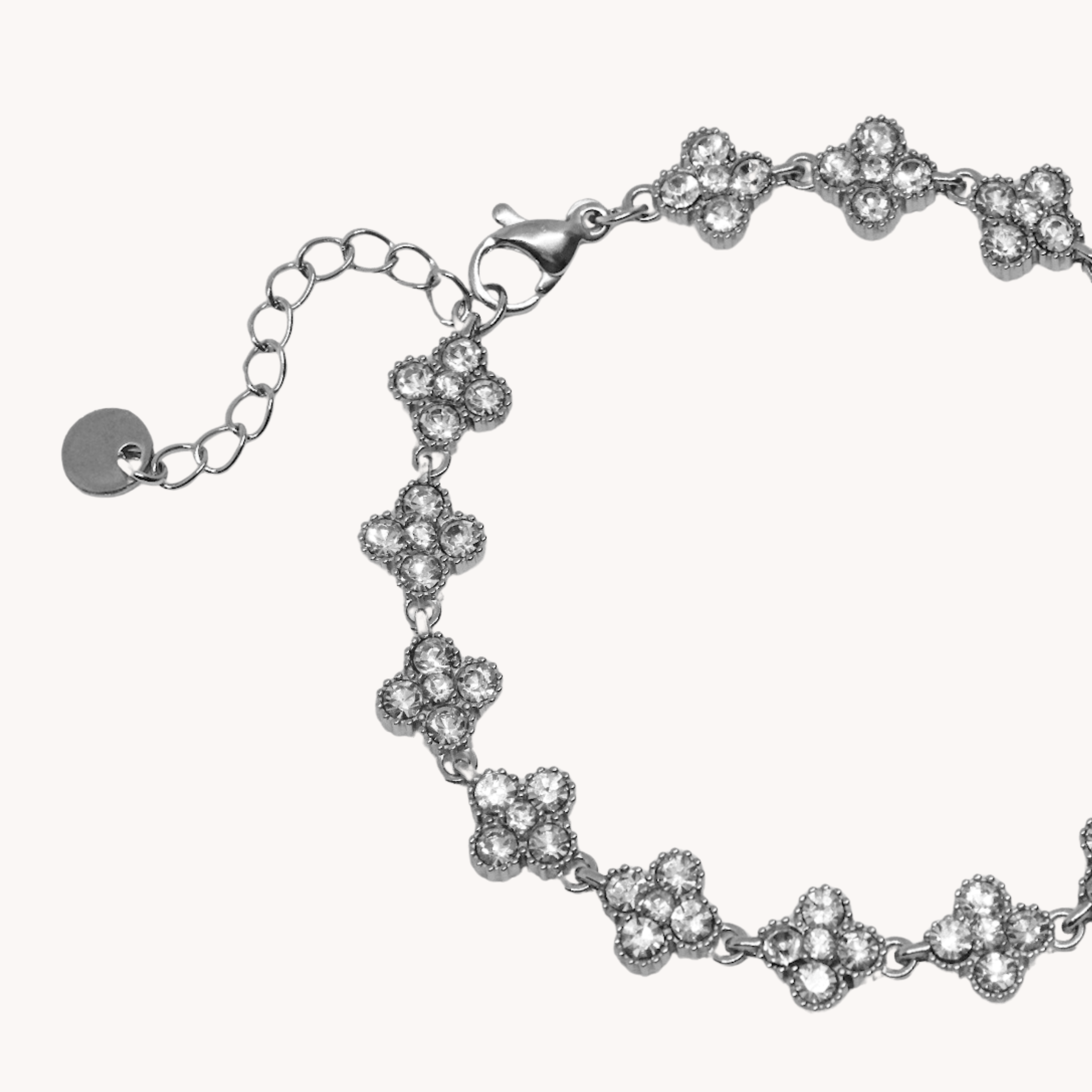 BRACCIALE QUADRIFOGLIO ZIRCONATO
