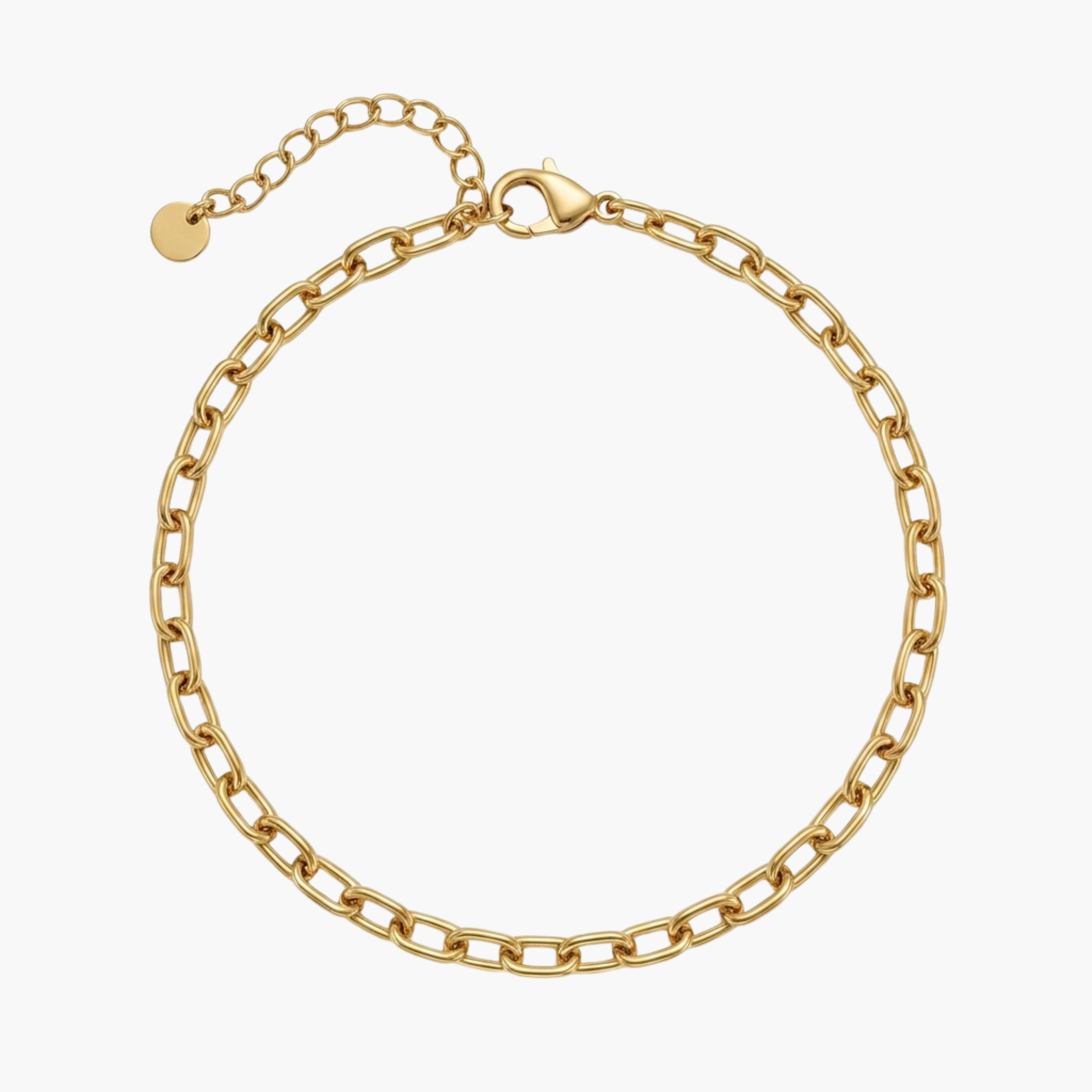BRACCIALE CATENA URBAN PAPERCLIP - maglie rettangolari in acciaio oro o argento