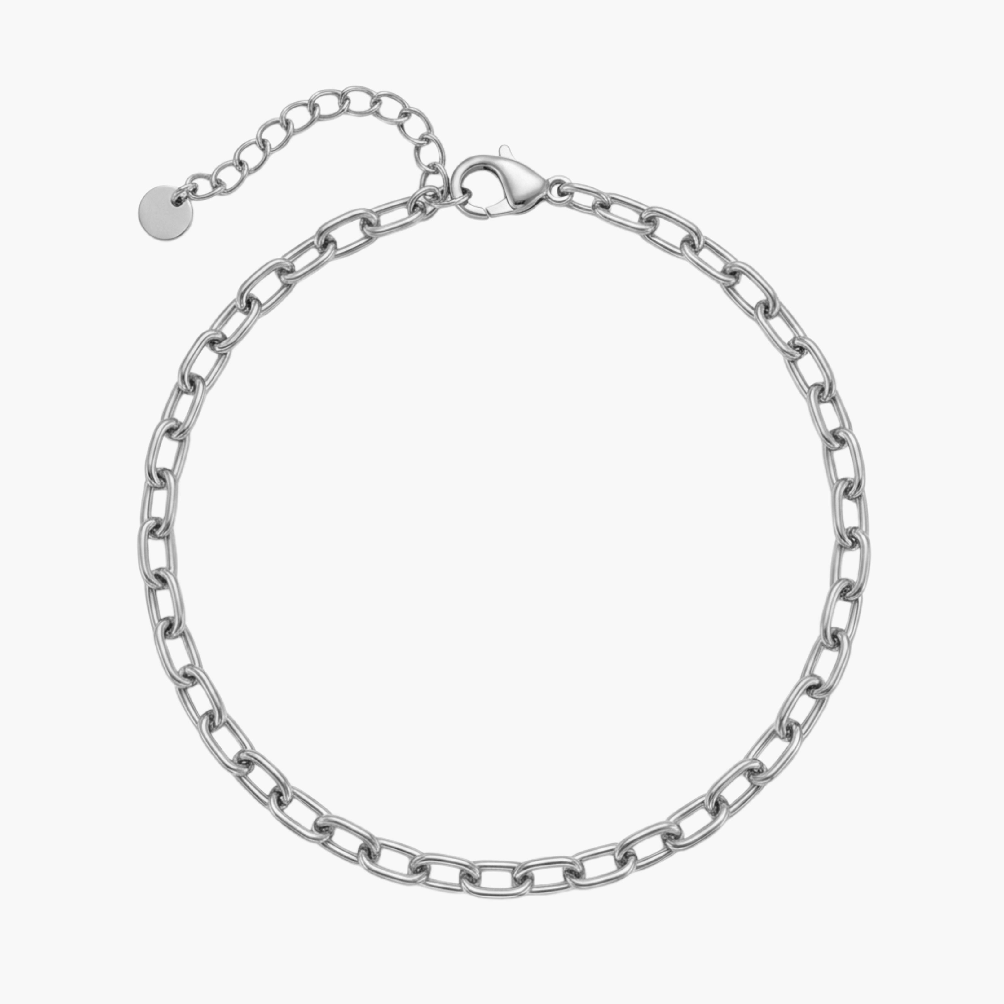 BRACCIALE CATENA URBAN PAPERCLIP - maglie rettangolari in acciaio oro o argento