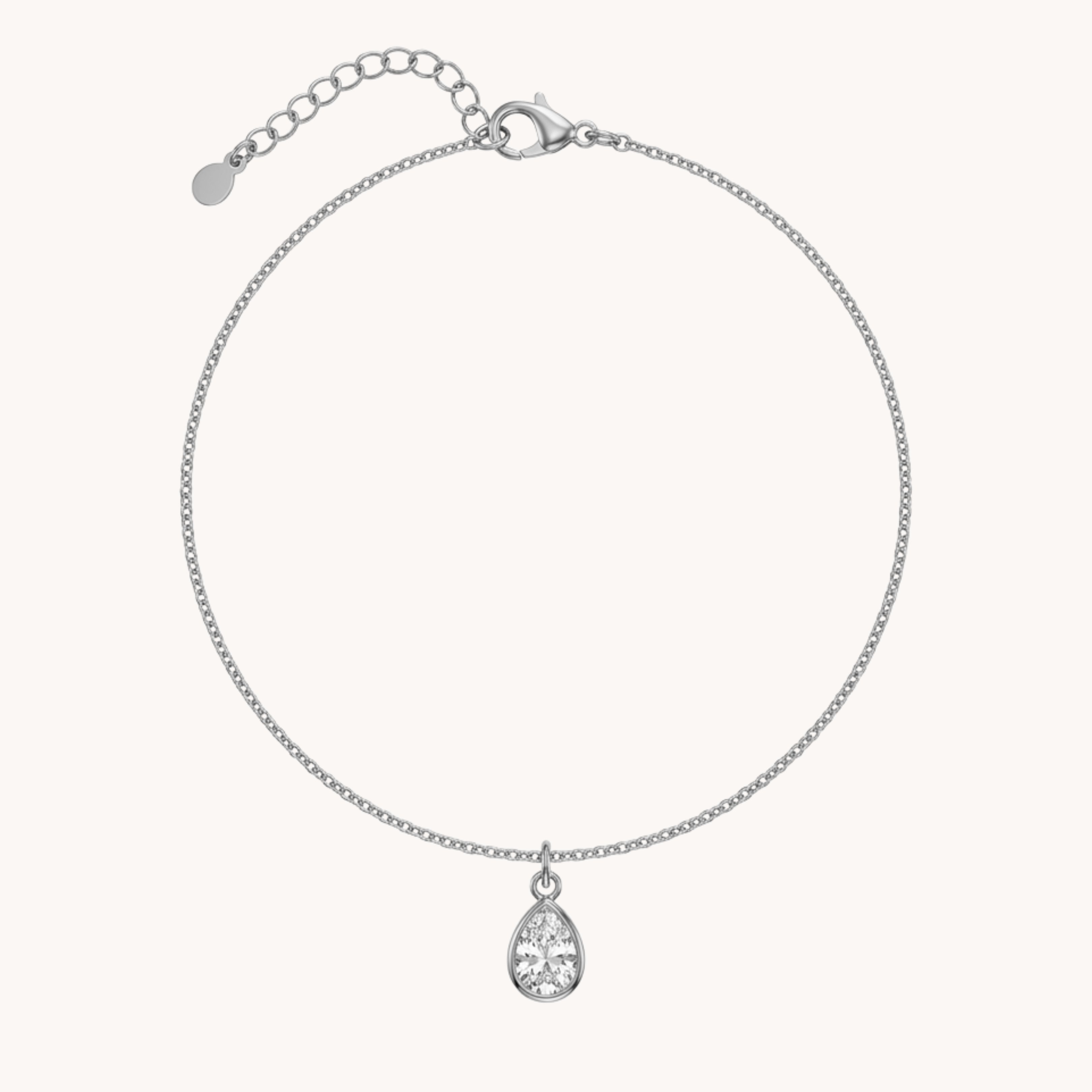 CAVIGLIERA SPARKLING - punto luce pendente a goccia in acciaio
