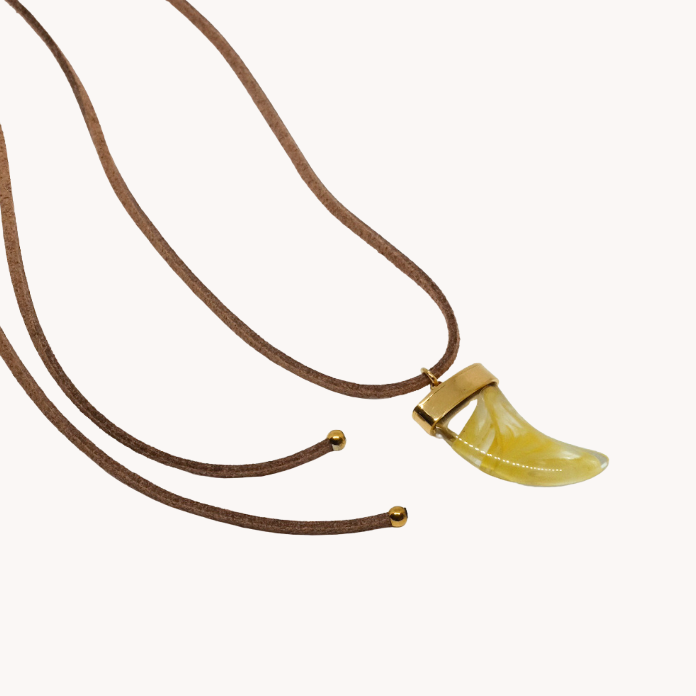 CHOKER FILO SCAMOSCIATO CORNO