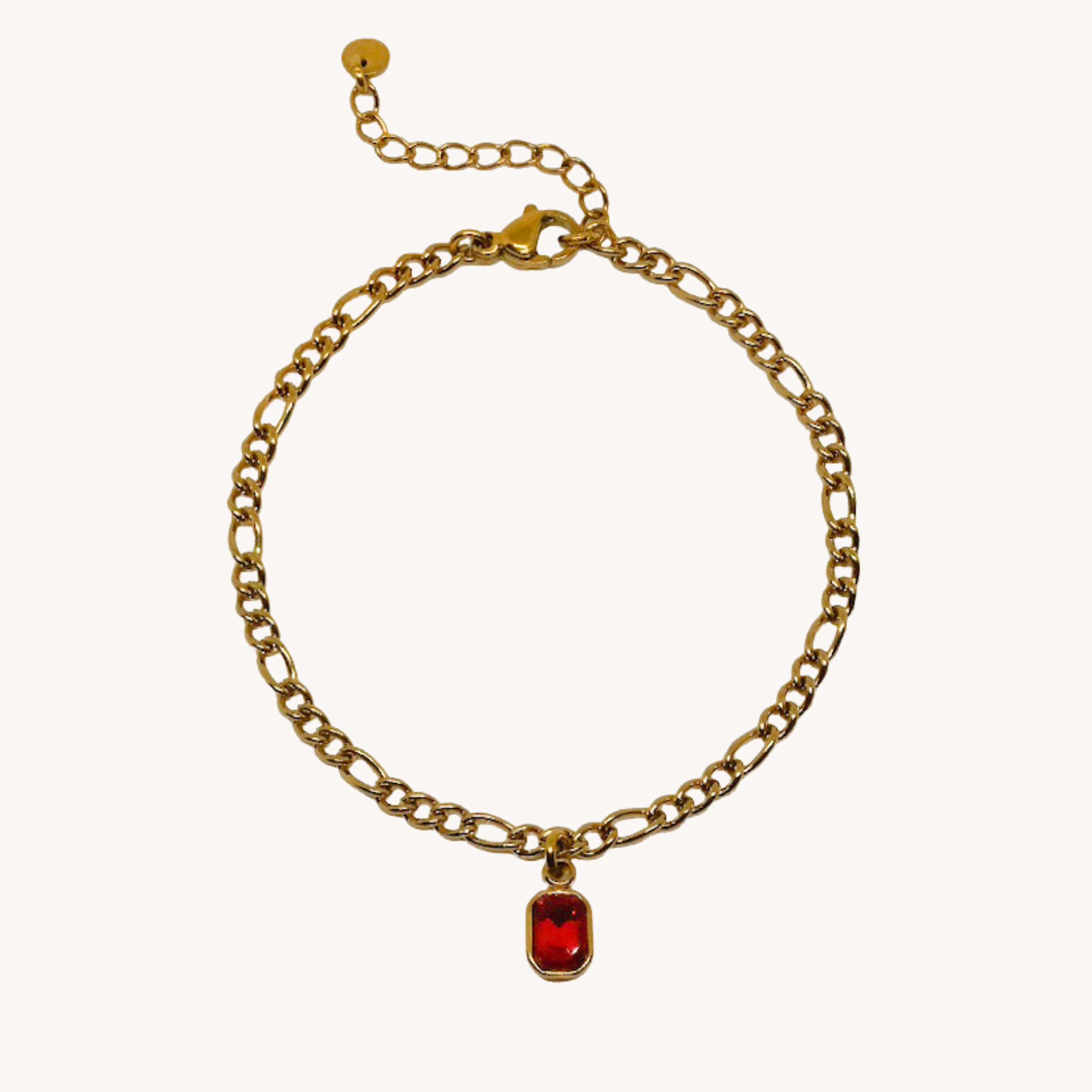 BRACCIALE ZIRCONE ROSSO