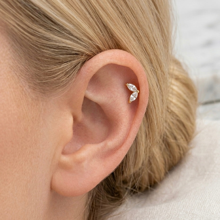 PIERCING MARQUISE TWIN