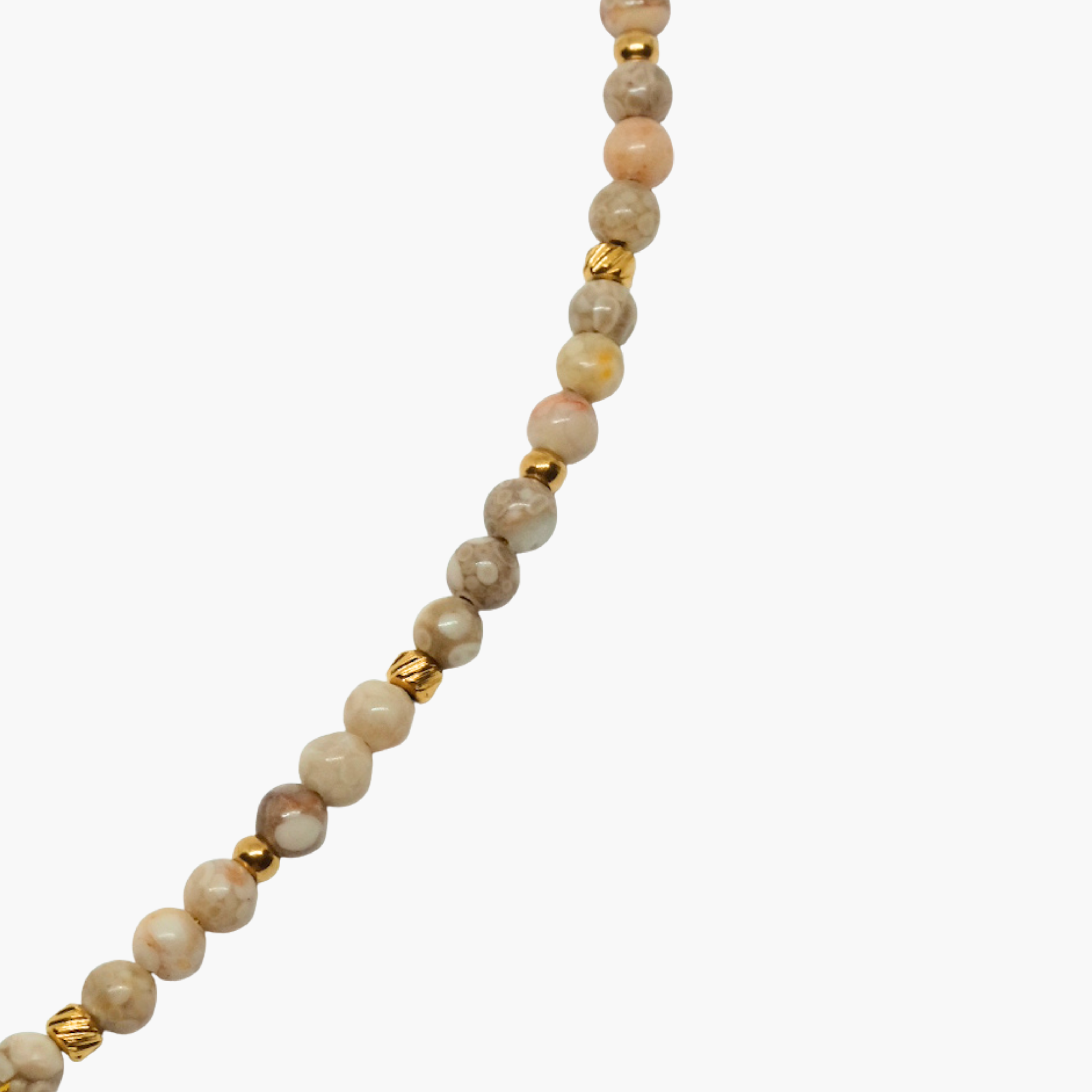 BRACCIALE PERLINE BEIGE