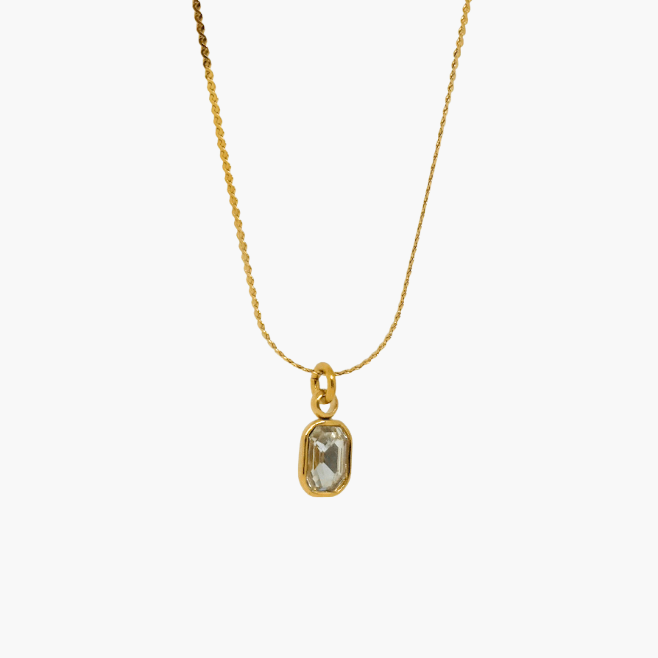 COLLANA ZIRCONE MINI BIANCO