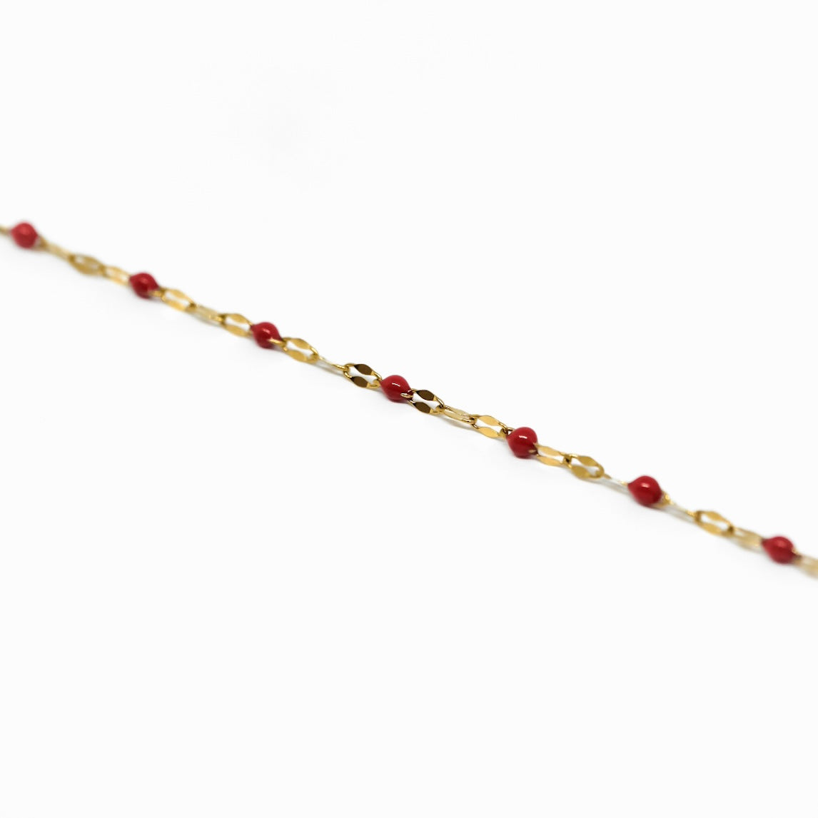 BODY CHAIN ORO/ROSSA - Regolabile