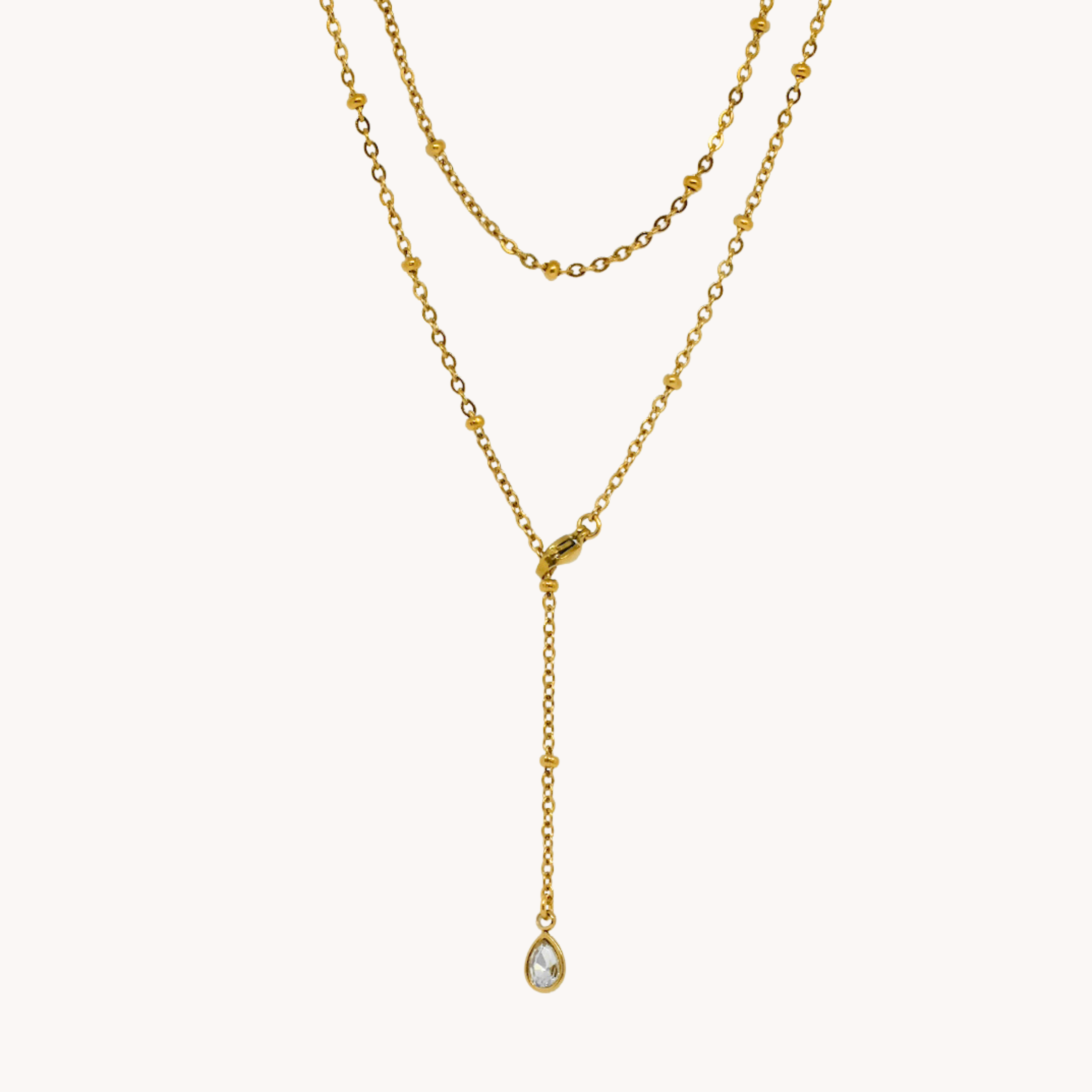 COLLANA ZIRCONE PENDENTE