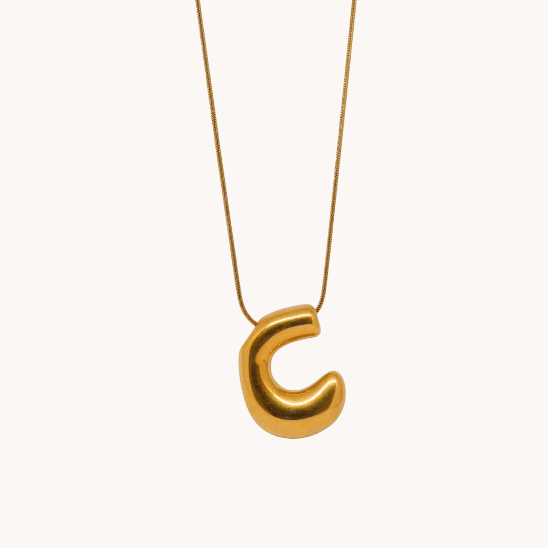 COLLANA LETTERA BOMBATA
