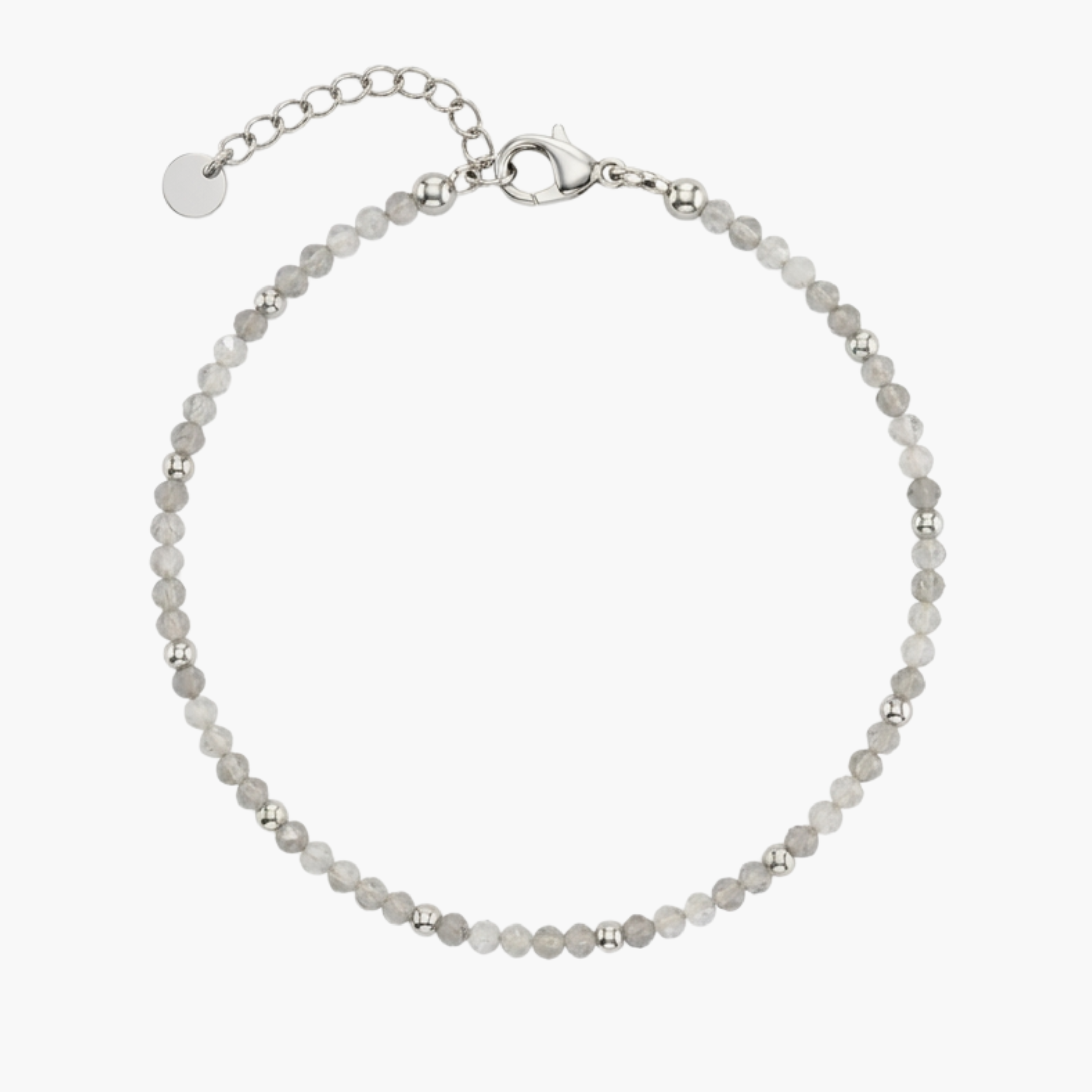 BRACCIALE IVORY SHIMMER - perline chicchi di riso bianche e sfere metalliche in acciaio oro o argento
