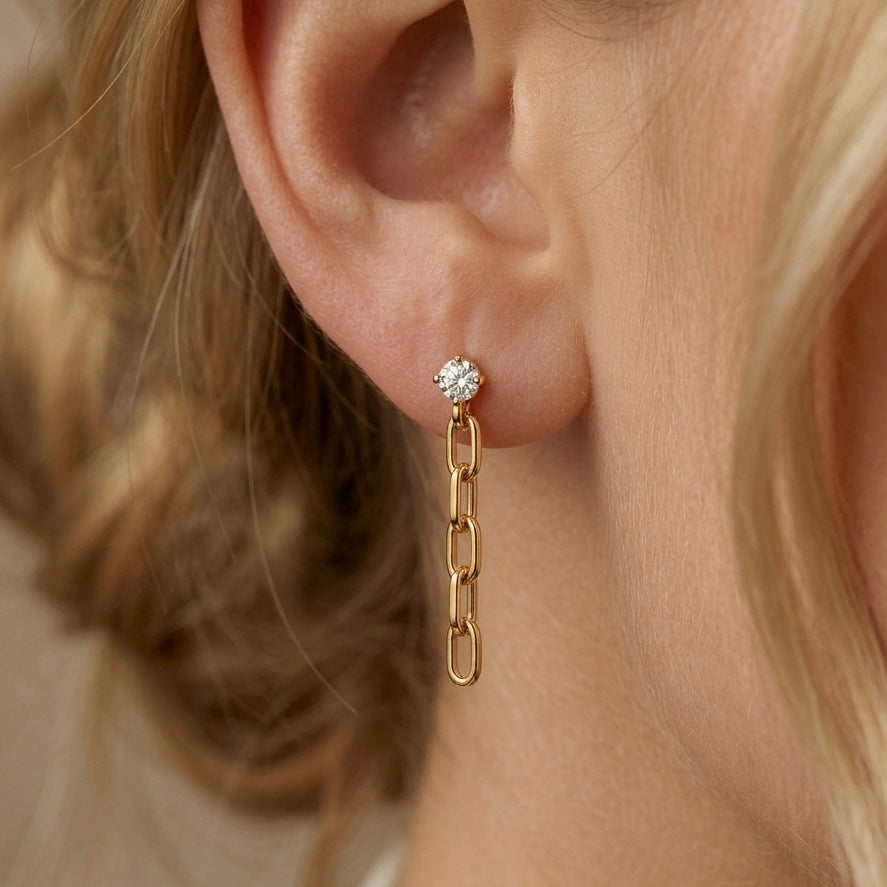 MONO ORECCHINO DIAMOND LINK