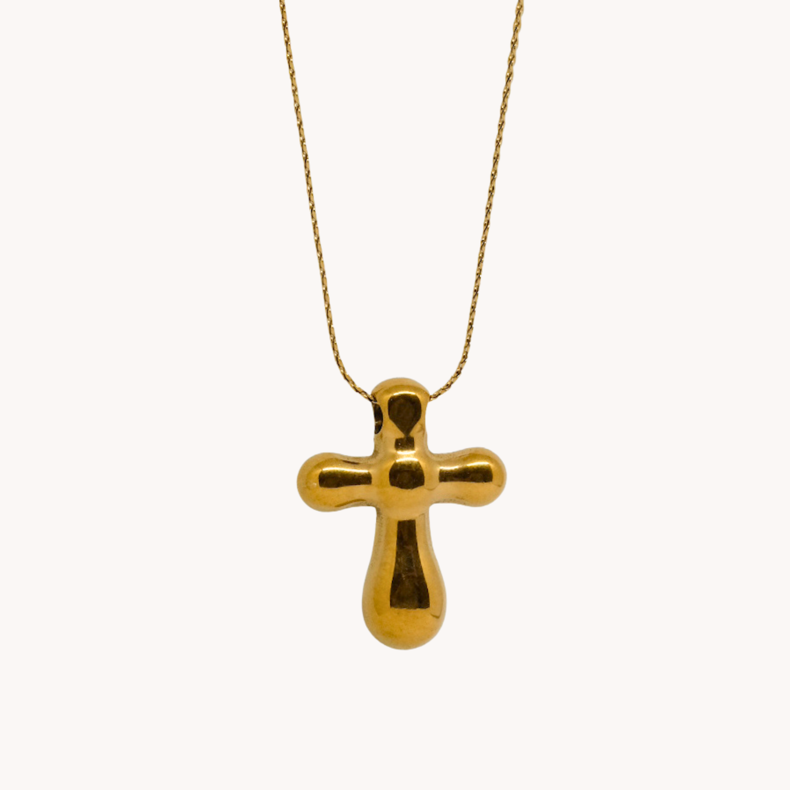 COLLANA CROCE BOMBATA