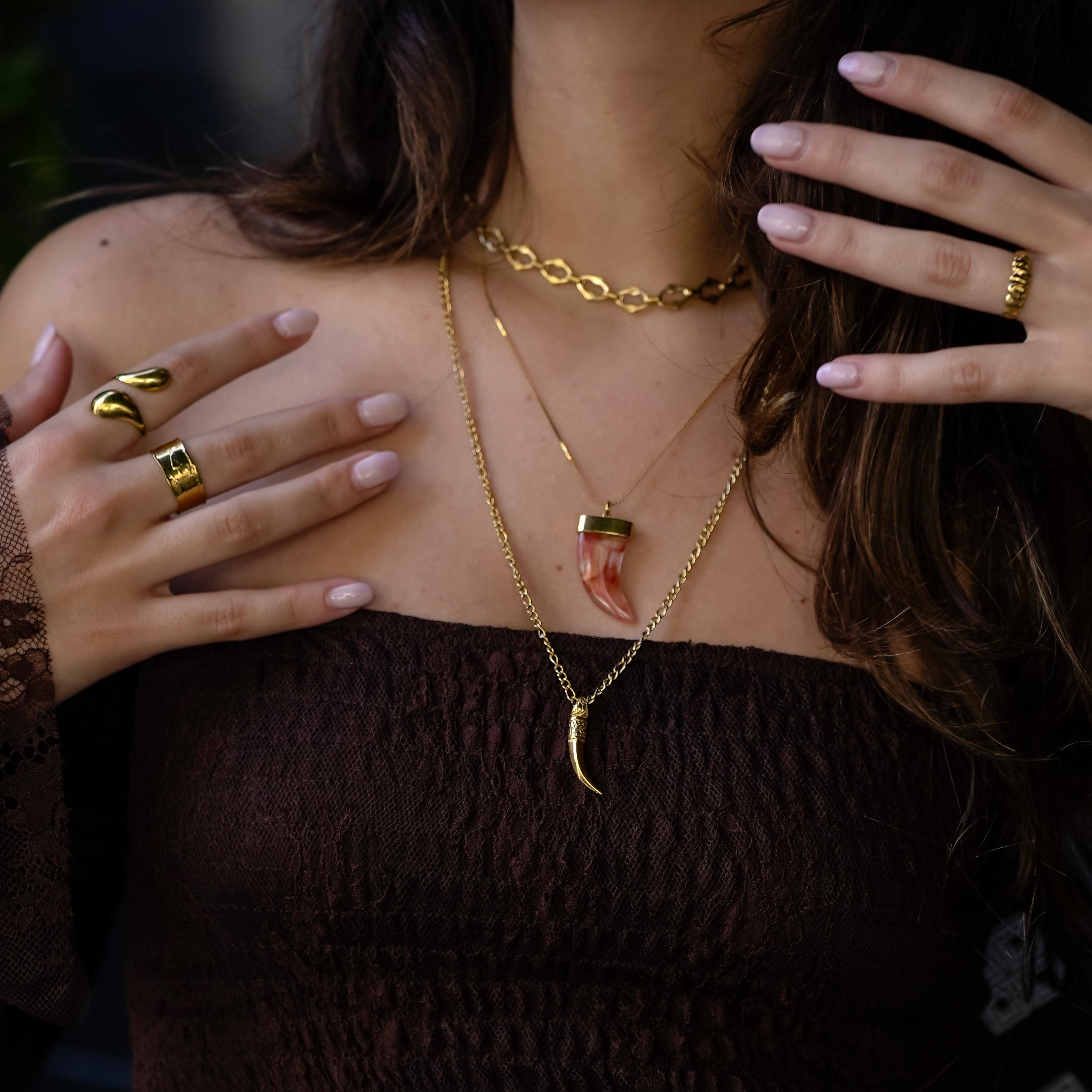COLLANA CORNO VULCANIA