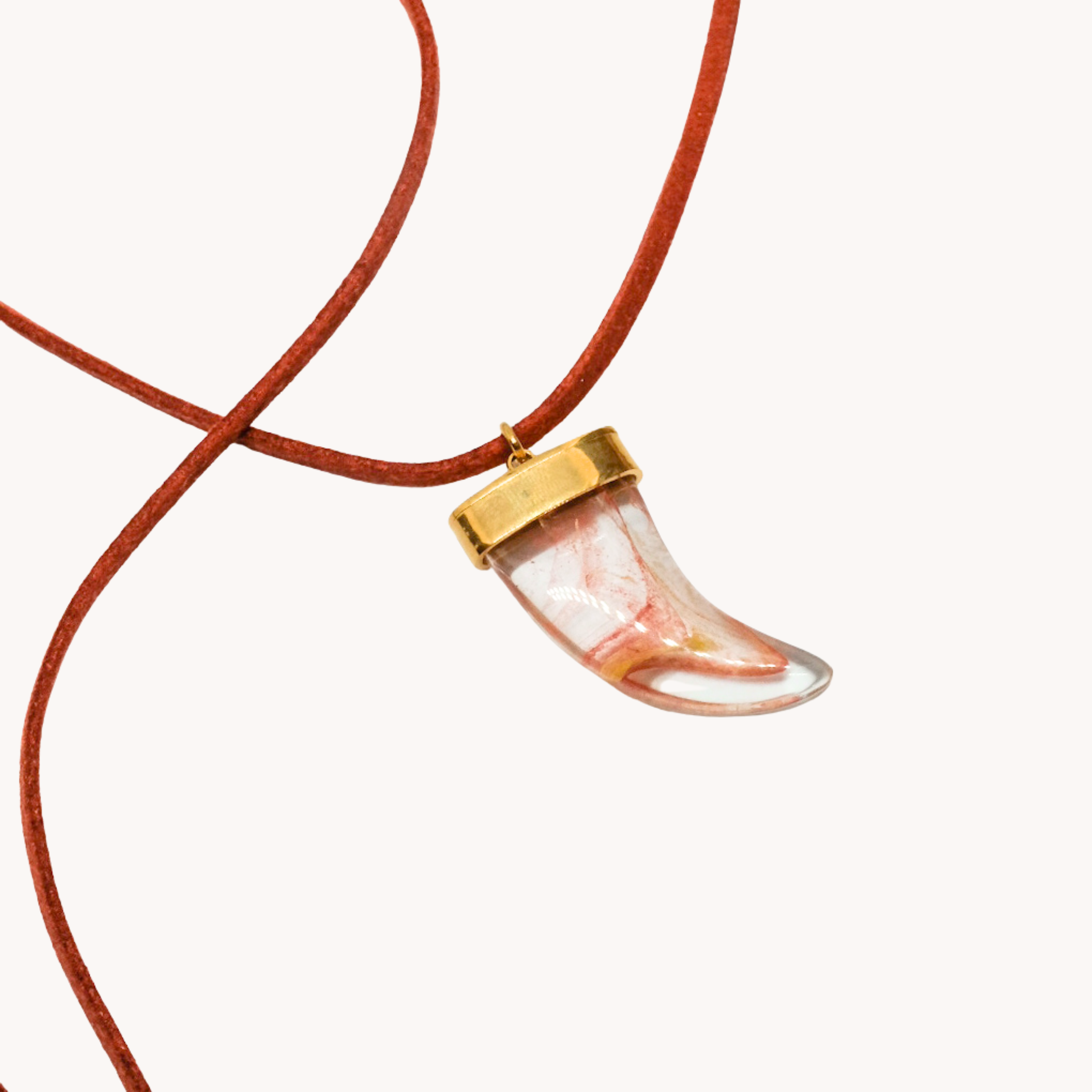 CHOKER FILO SCAMOSCIATO CORNO