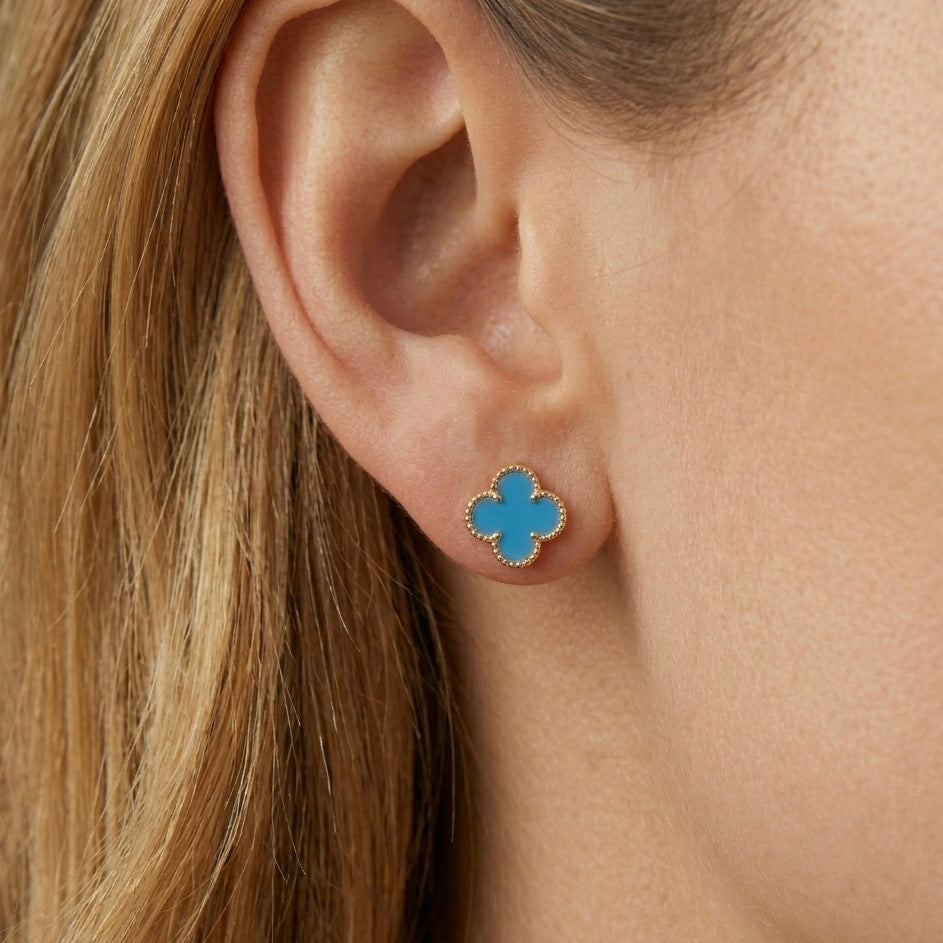 COPPIA ORECCHINI FOUR-LEAF