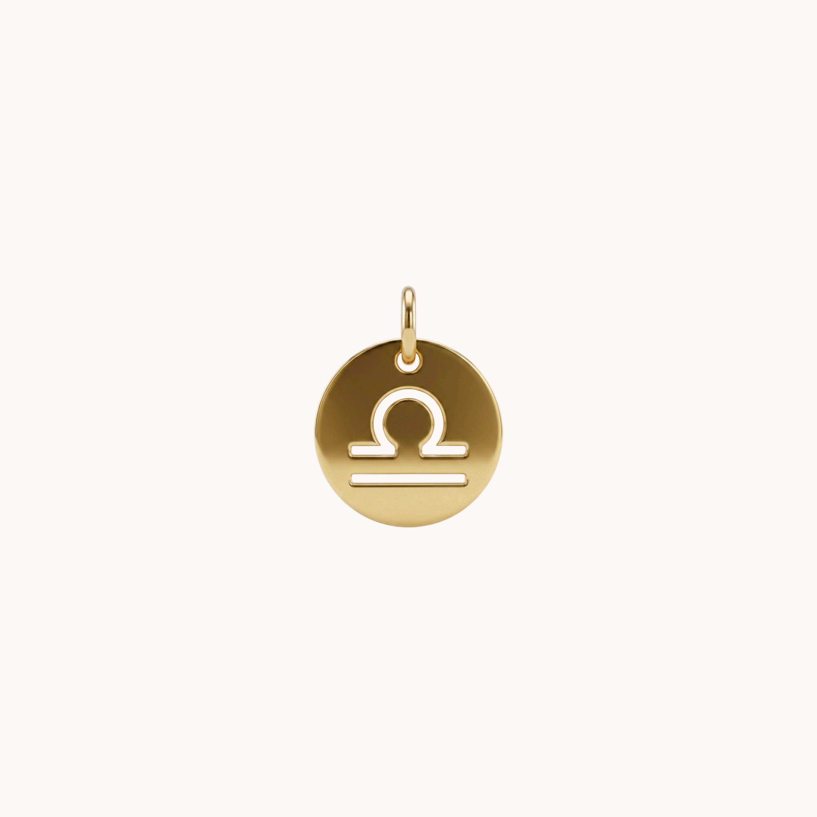 CIONDOLO SEGNO ZODIACALE - medaglia minimal con simbolo segno zodiacale toro in acciaio
