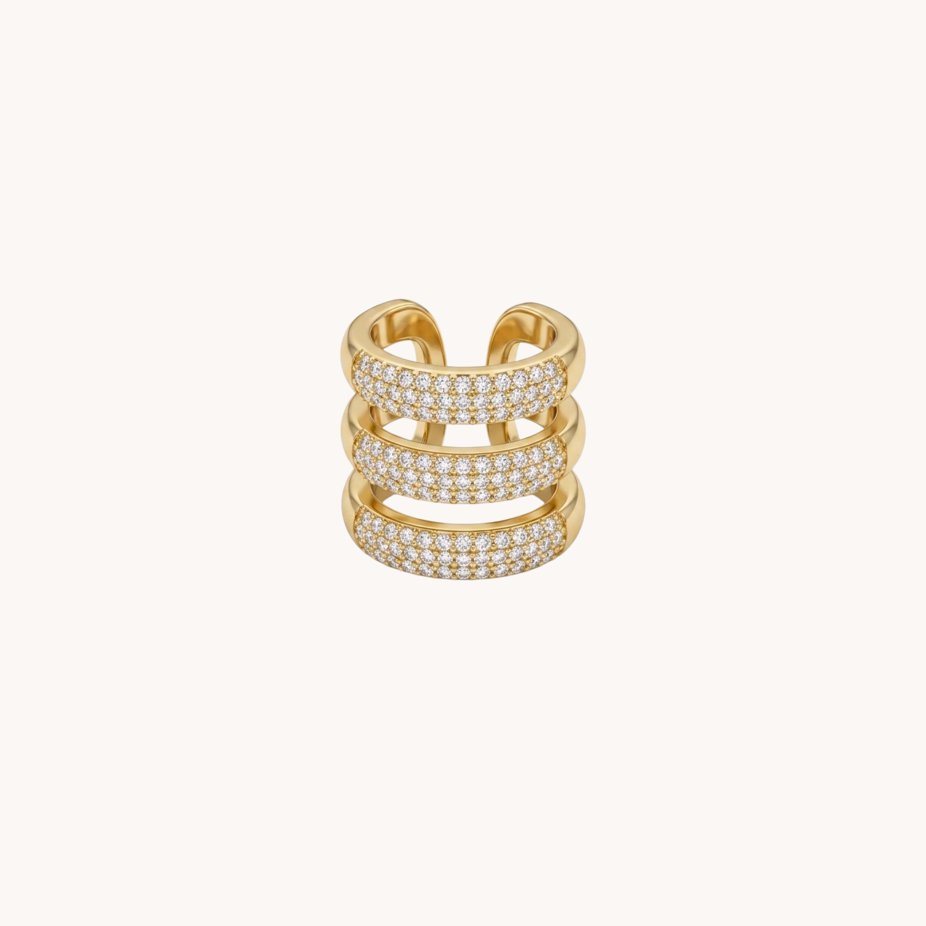 EAR CUFF TRIPLE PAVè