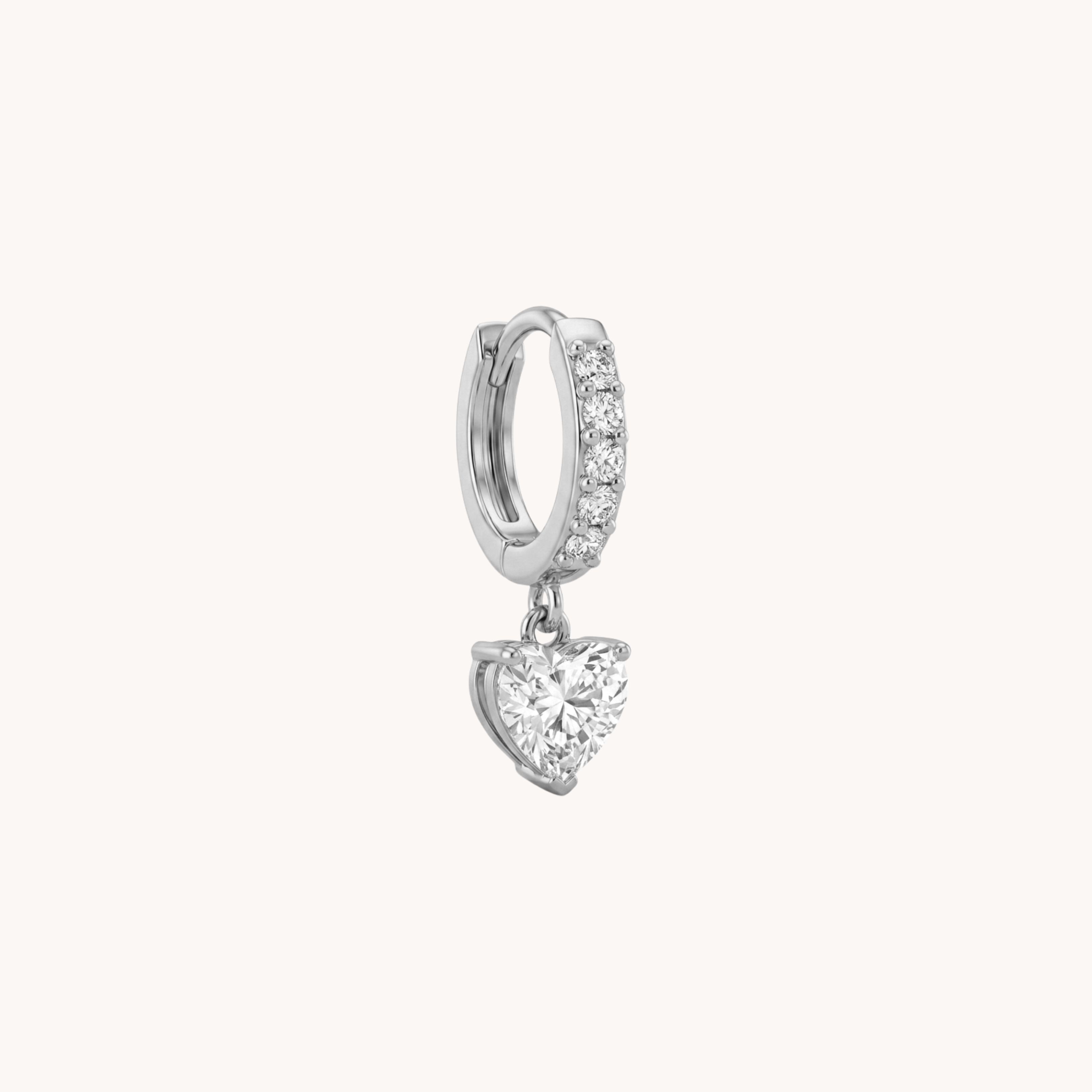 MONO ORECCHINO LOVE - orecchino singolo in acciaio
