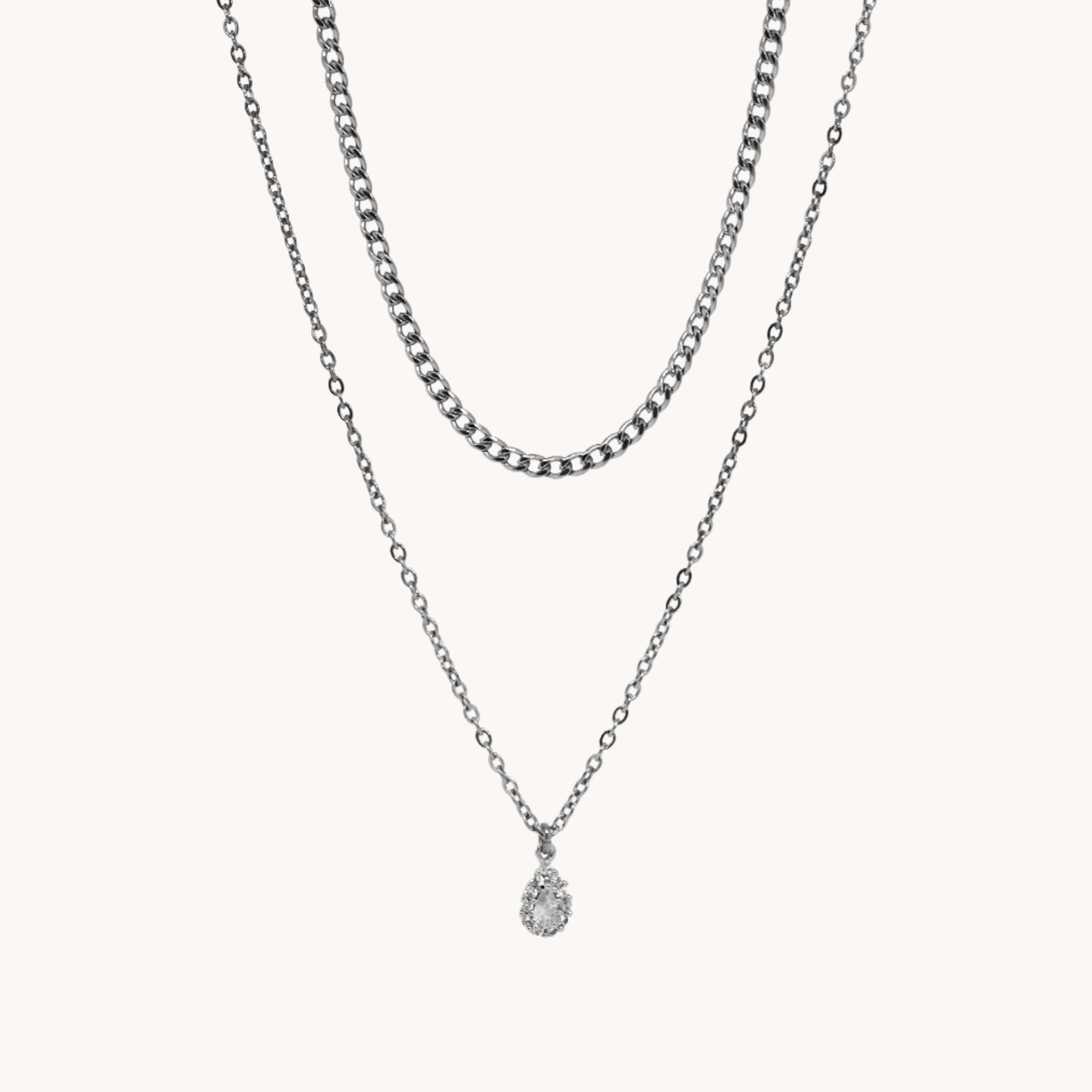 DOPPIA COLLANA ZIRCONE