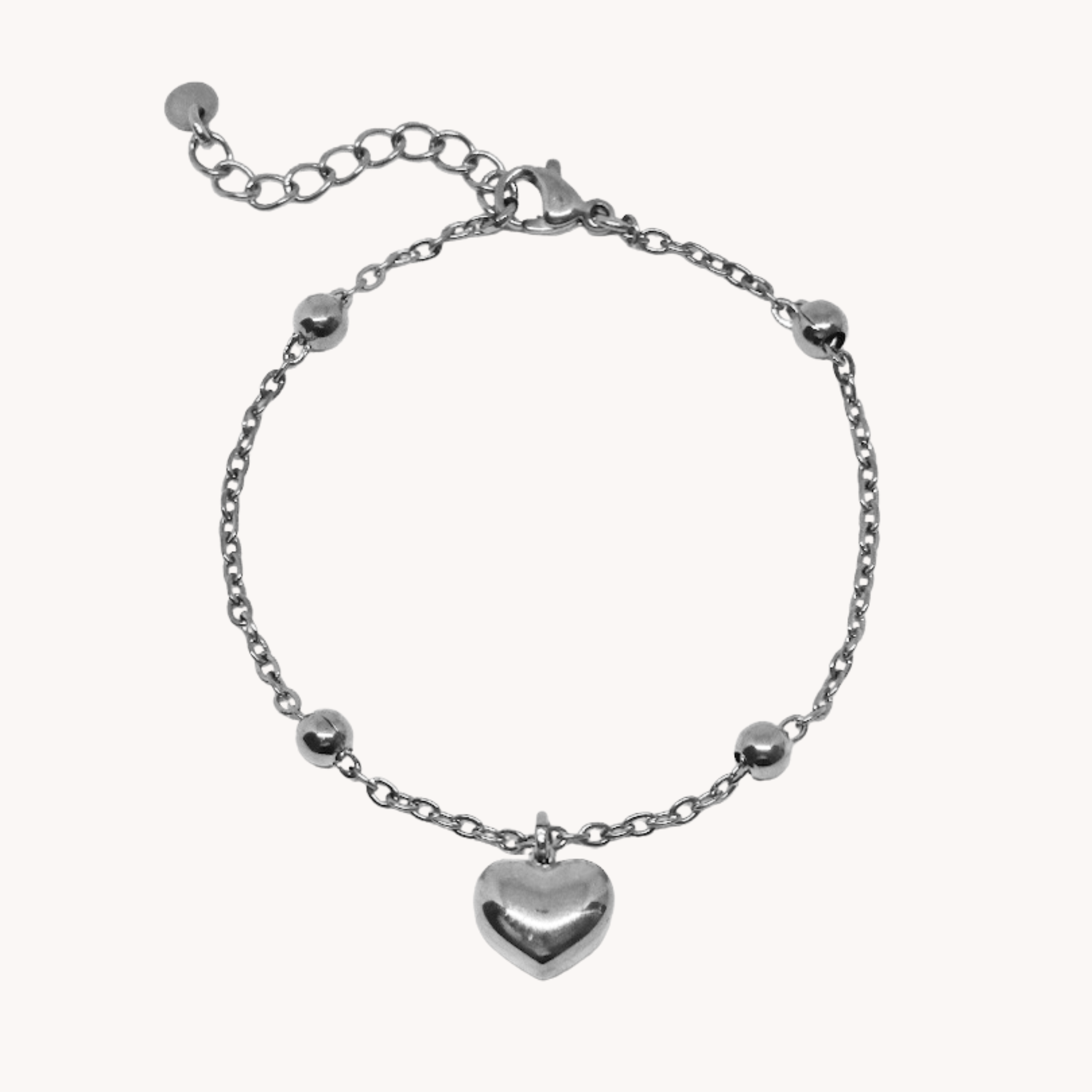BRACCIALE CUORE BOMBATO