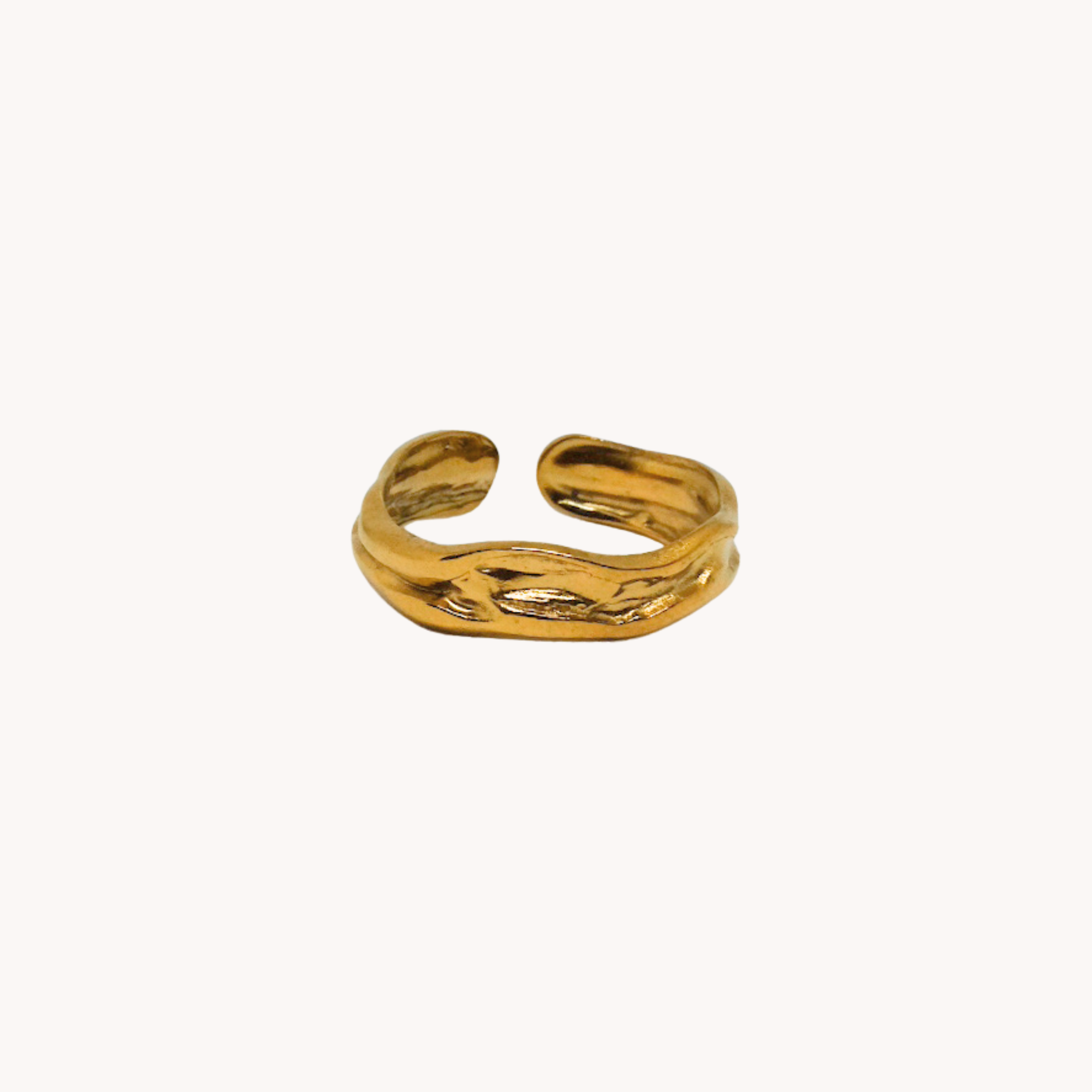 ANELLO FASCIA MARTELLATA
