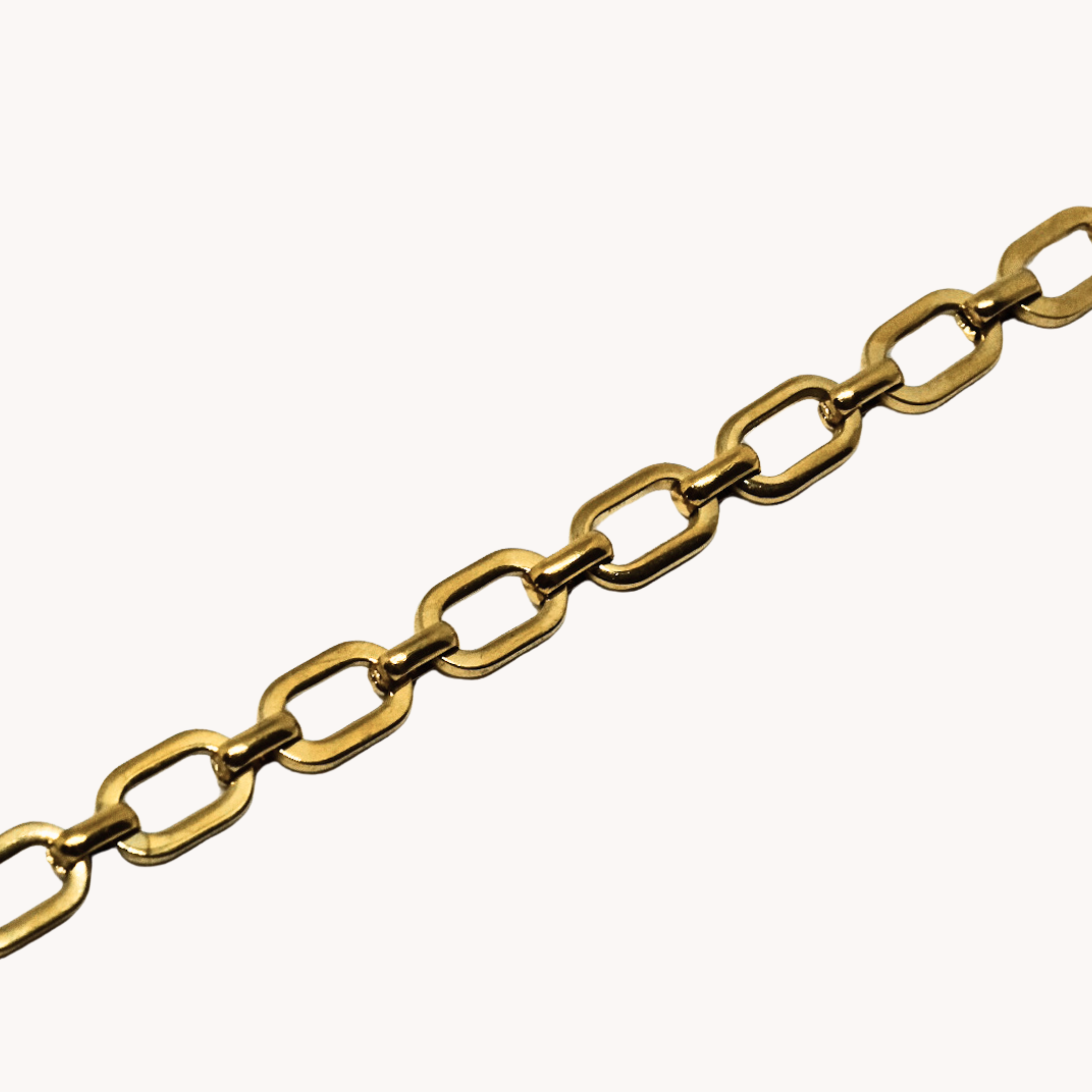 GIROCOLLO CATENA RETTANGOLARE ORO