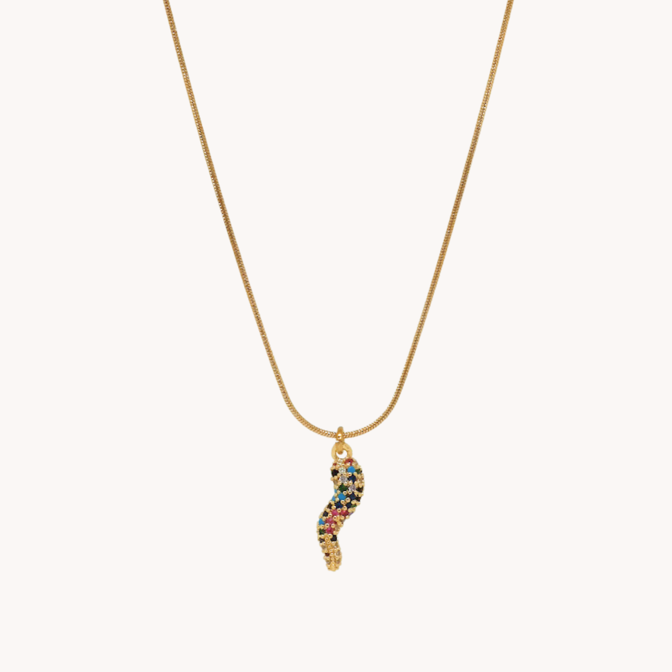 COLLANA CORNETTO RAINBOW
