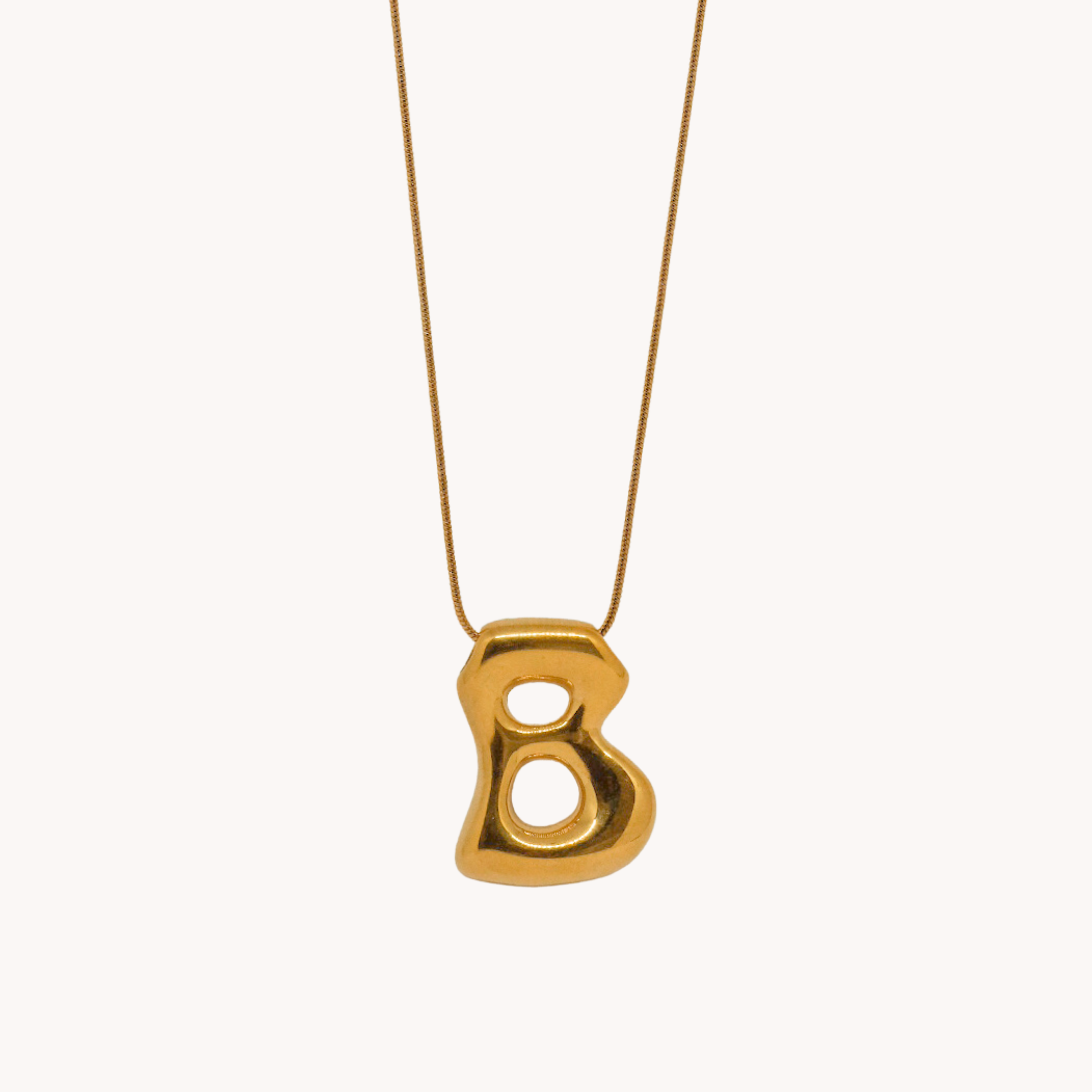 COLLANA LETTERA BOMBATA