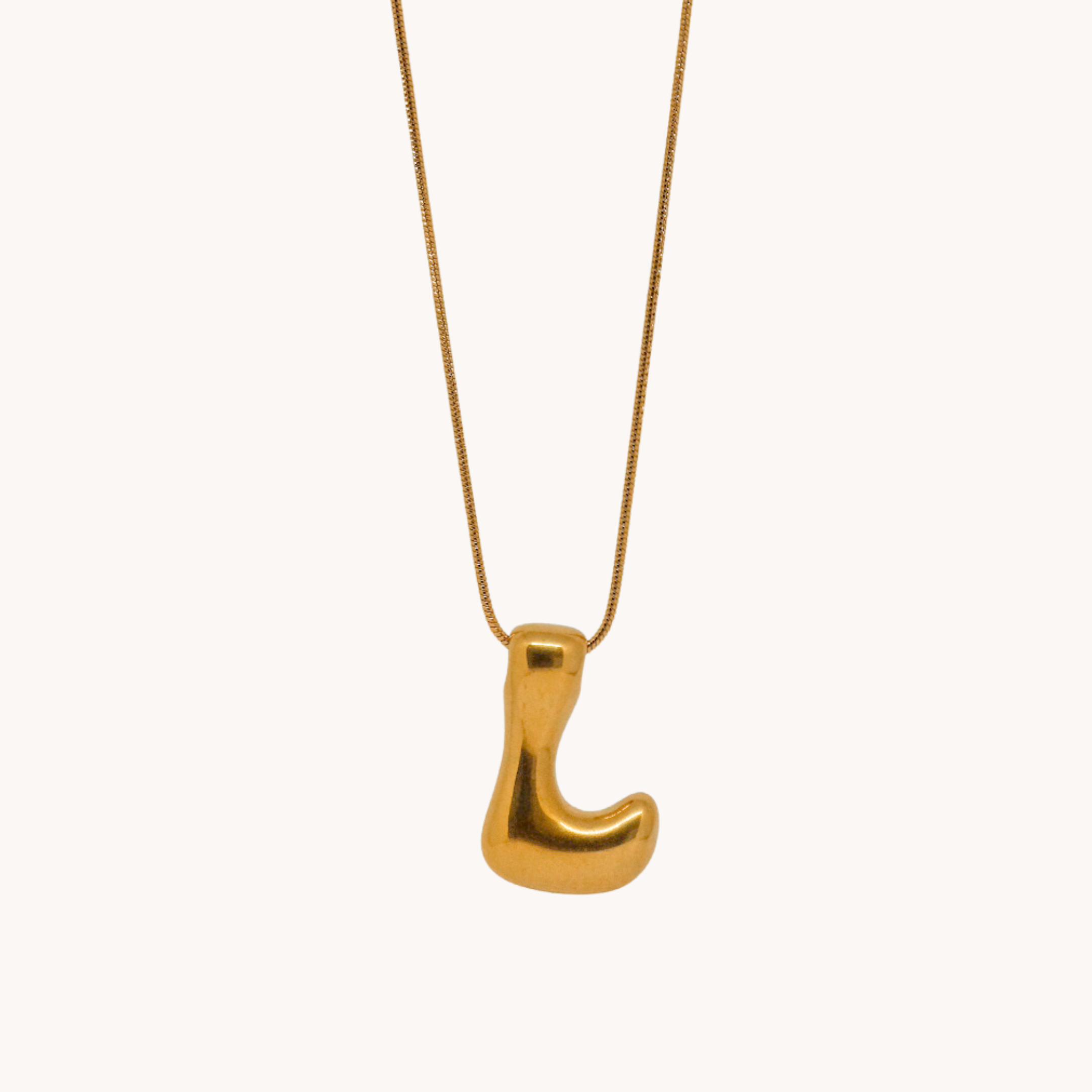 COLLANA LETTERA BOMBATA
