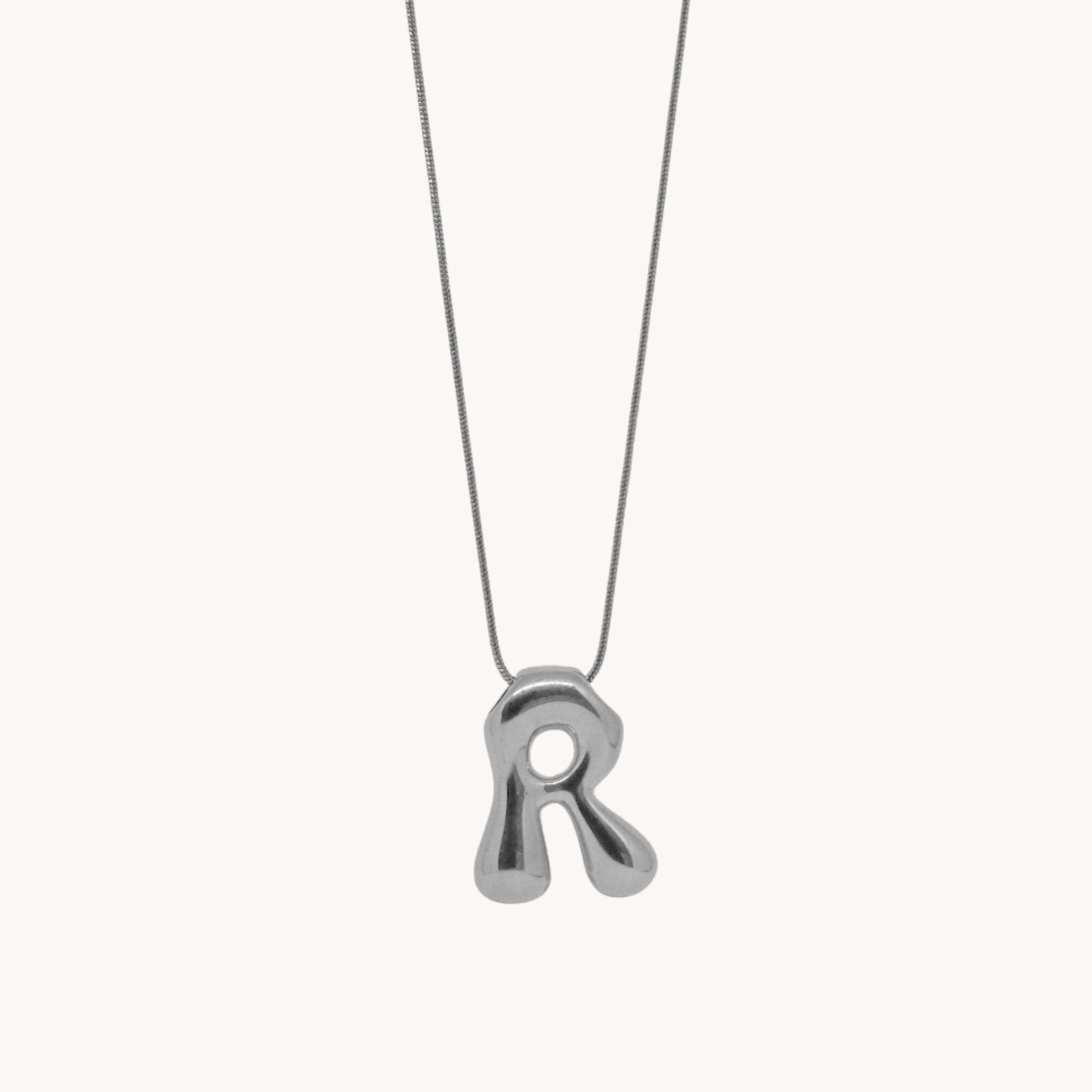 COLLANA LETTERA BOMBATA