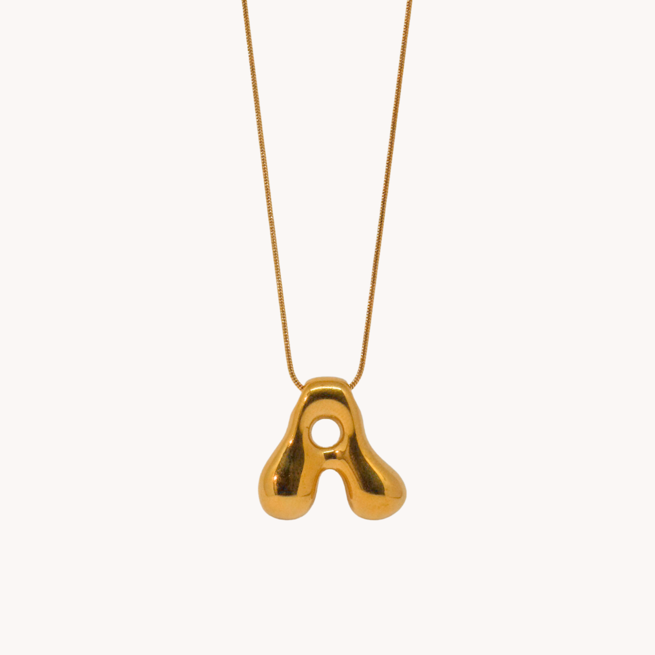 COLLANA LETTERA BOMBATA