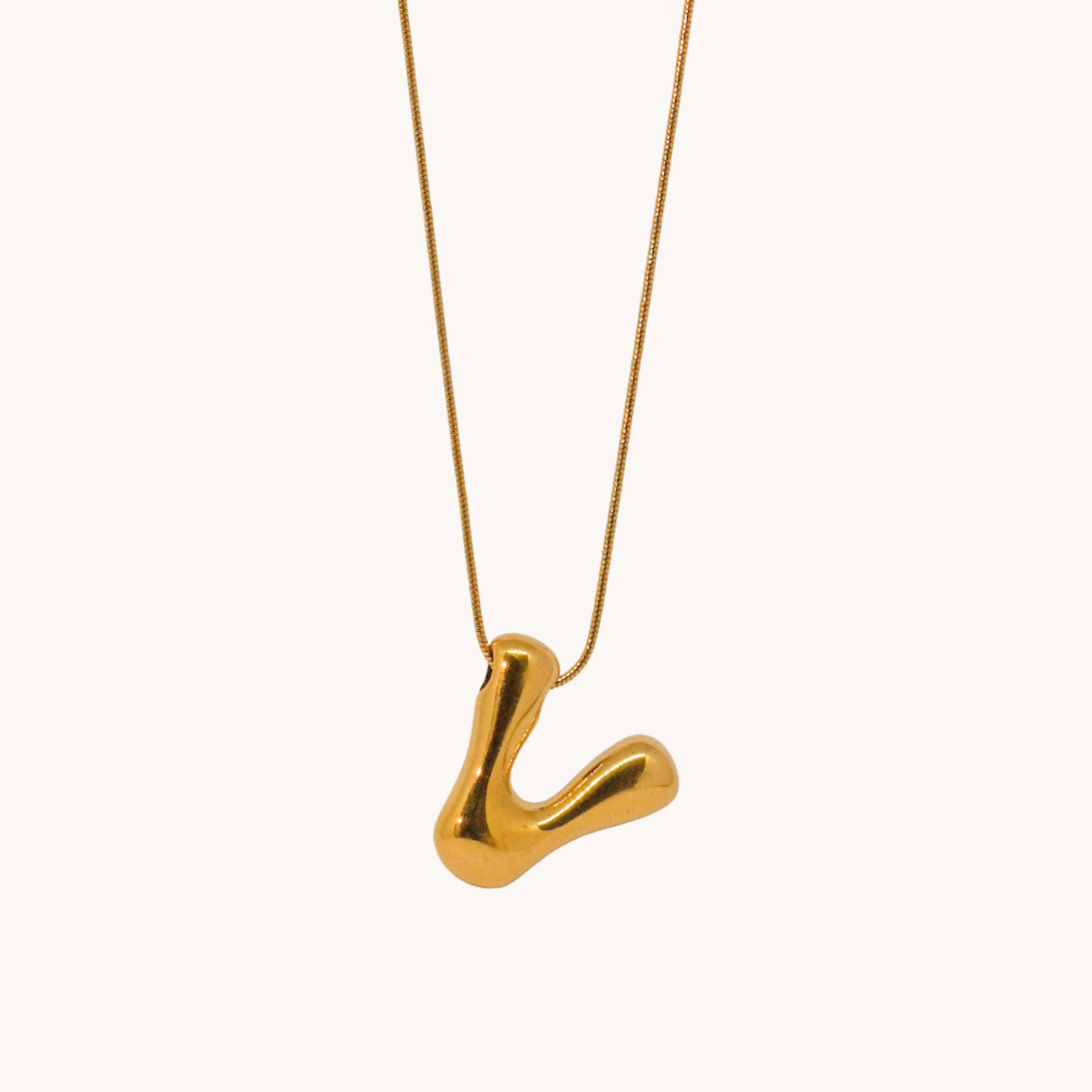 COLLANA LETTERA BOMBATA