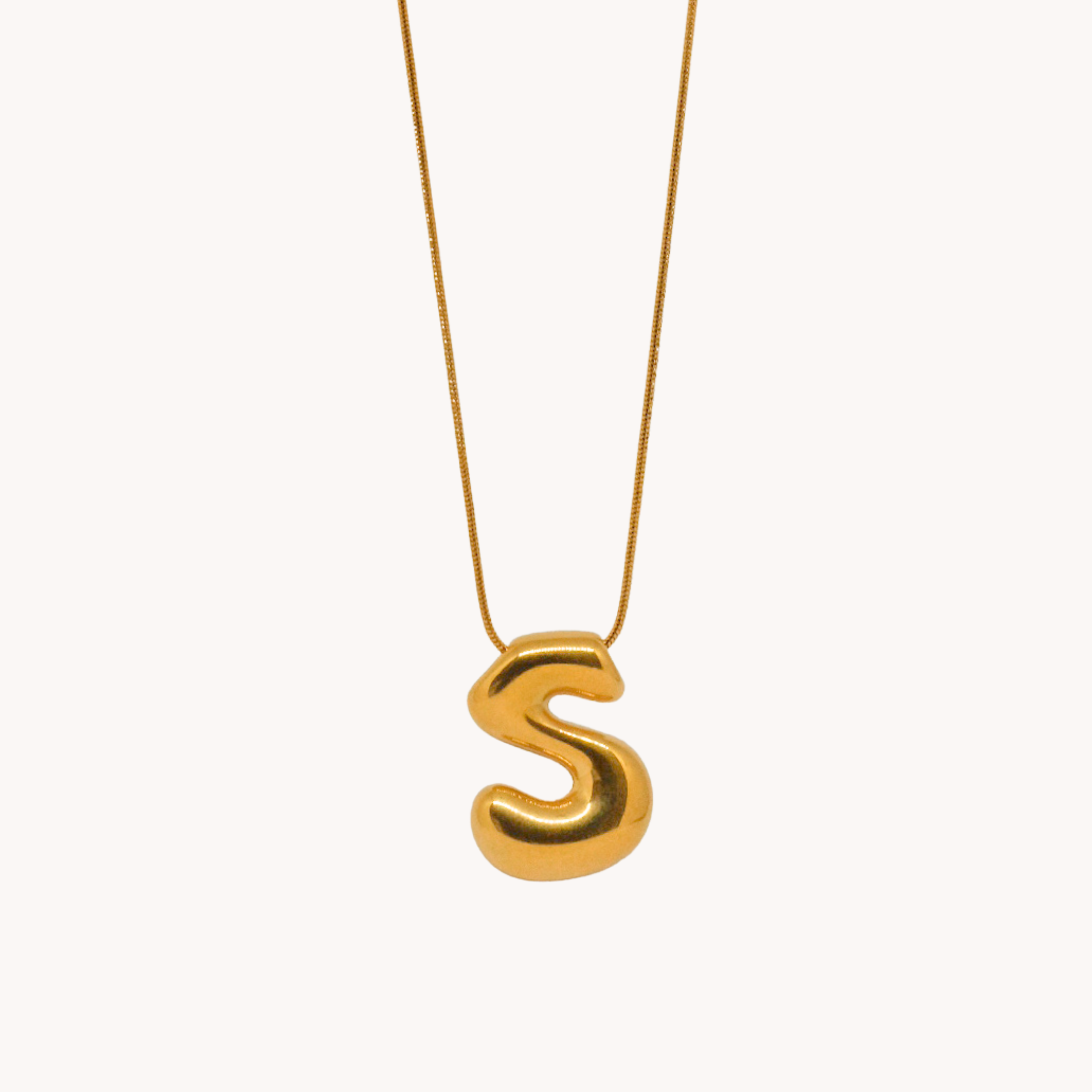 COLLANA LETTERA BOMBATA