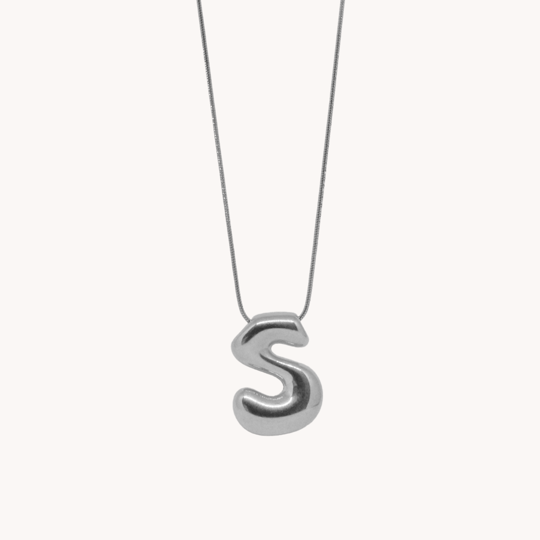 COLLANA LETTERA BOMBATA