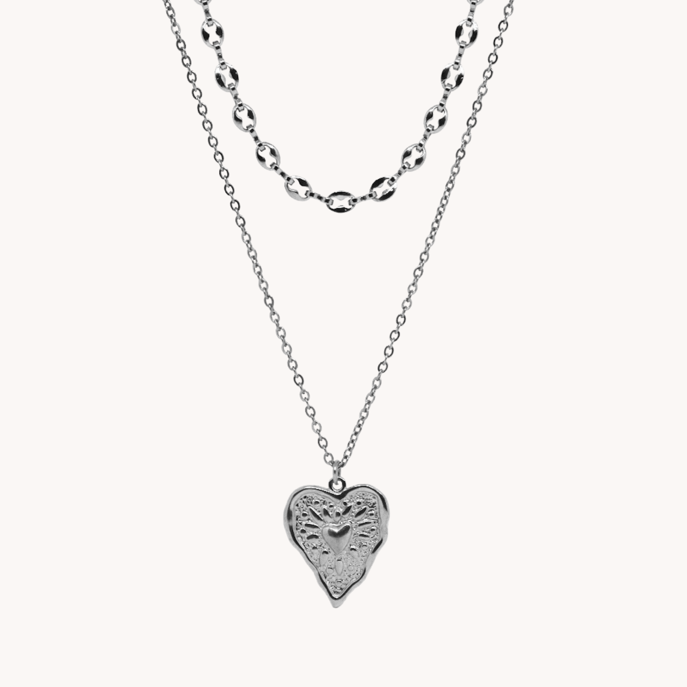 DOPPIA COLLANA CUORE