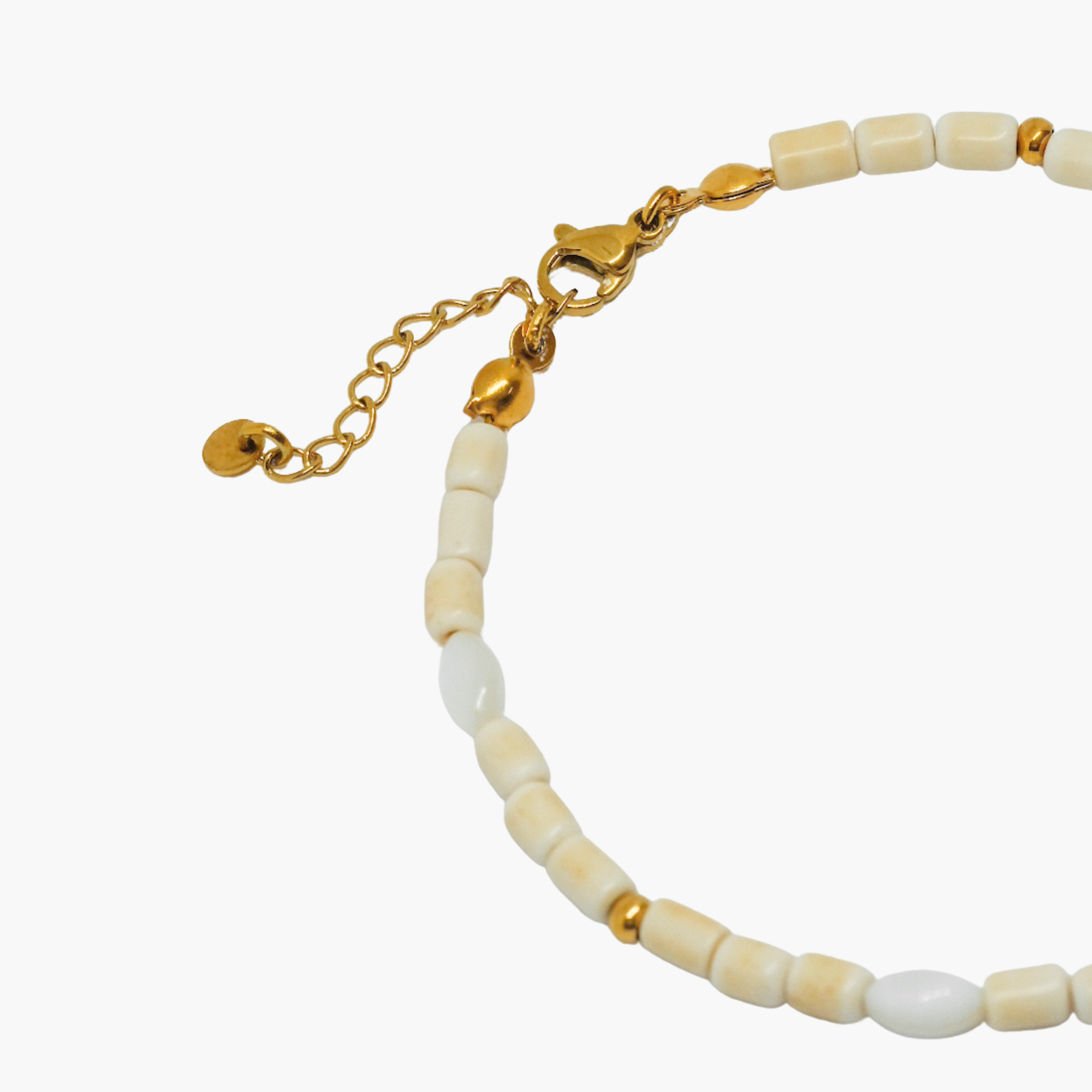 BRACCIALE PERLINE BEIGE